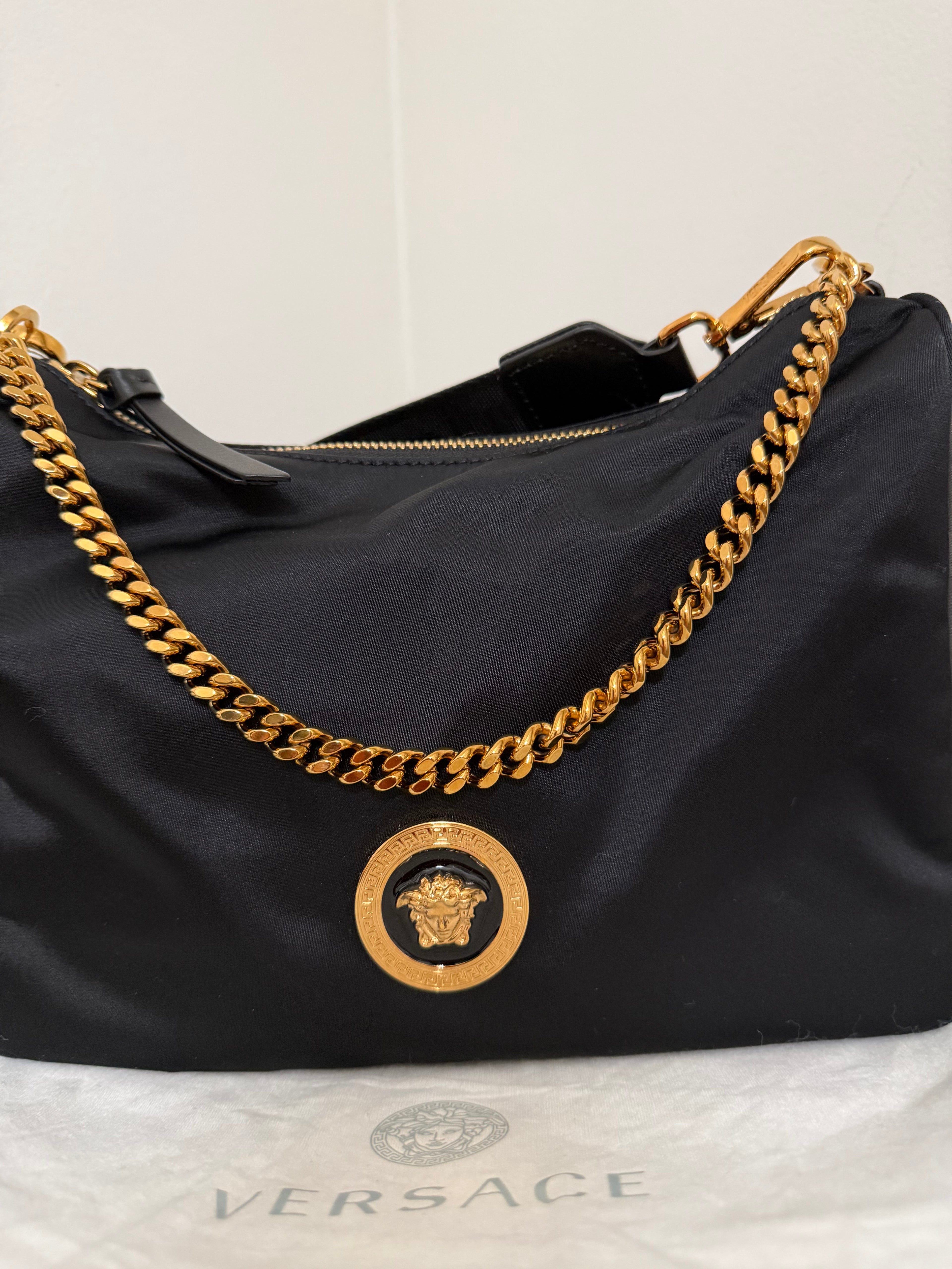 Versace Nylon Tribute Medium bag