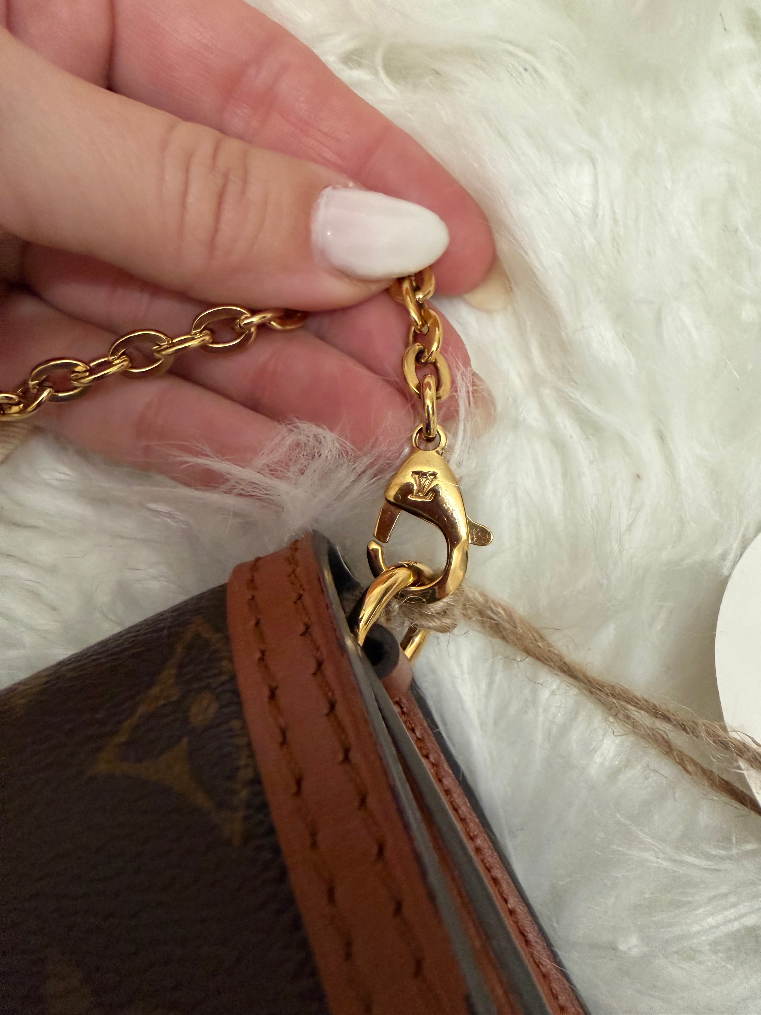 LOUIS VUITTON MONOGRAM DAUPHINE WALLET ON CHAIN