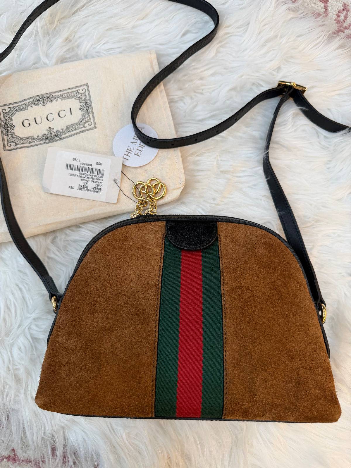 GUCCI OPHIDIA SMALL DOME SHOULDER BAG