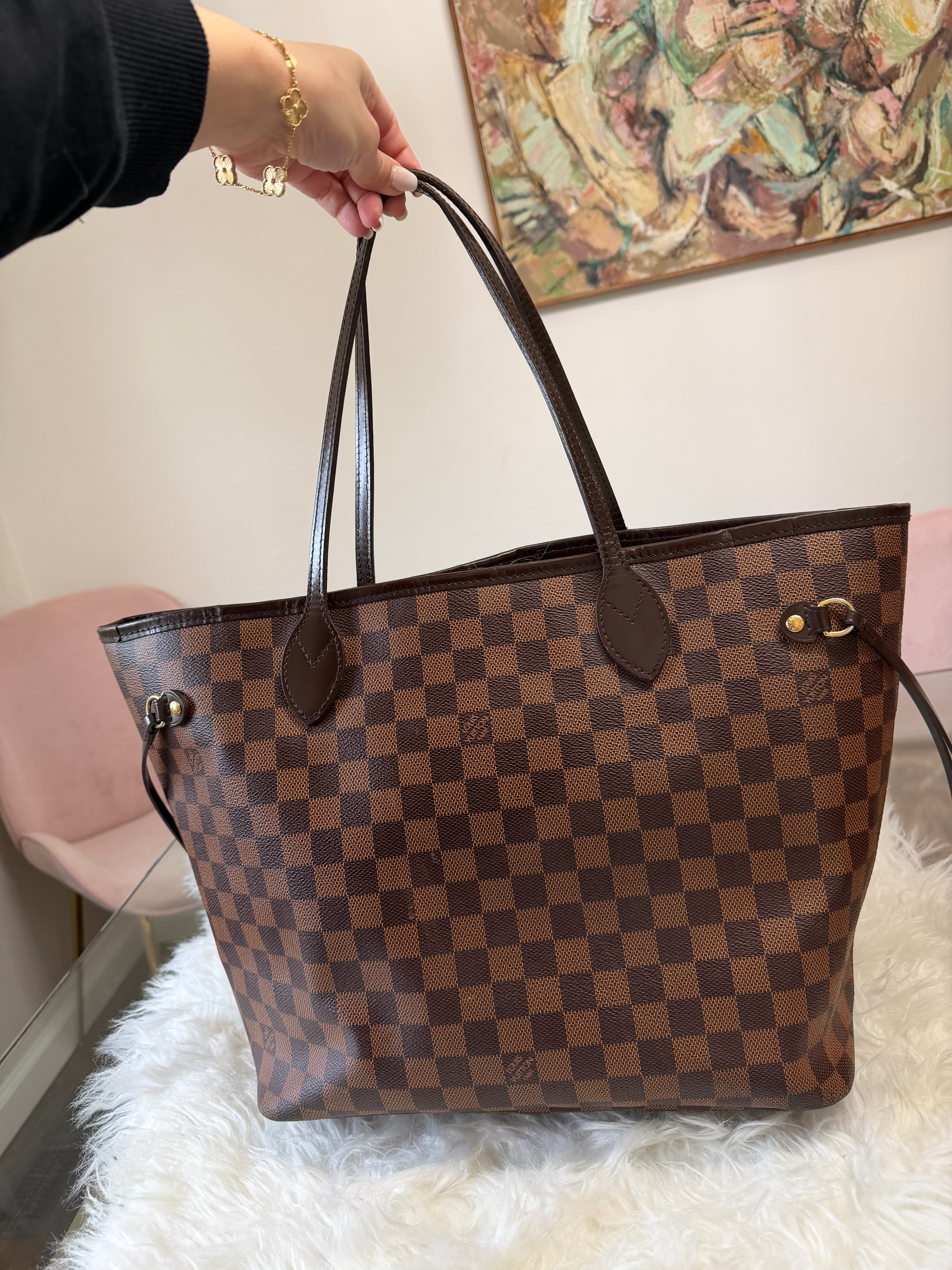 LOUIS VUITTON NEFERFUL DAMIER EBENE MM TOTE