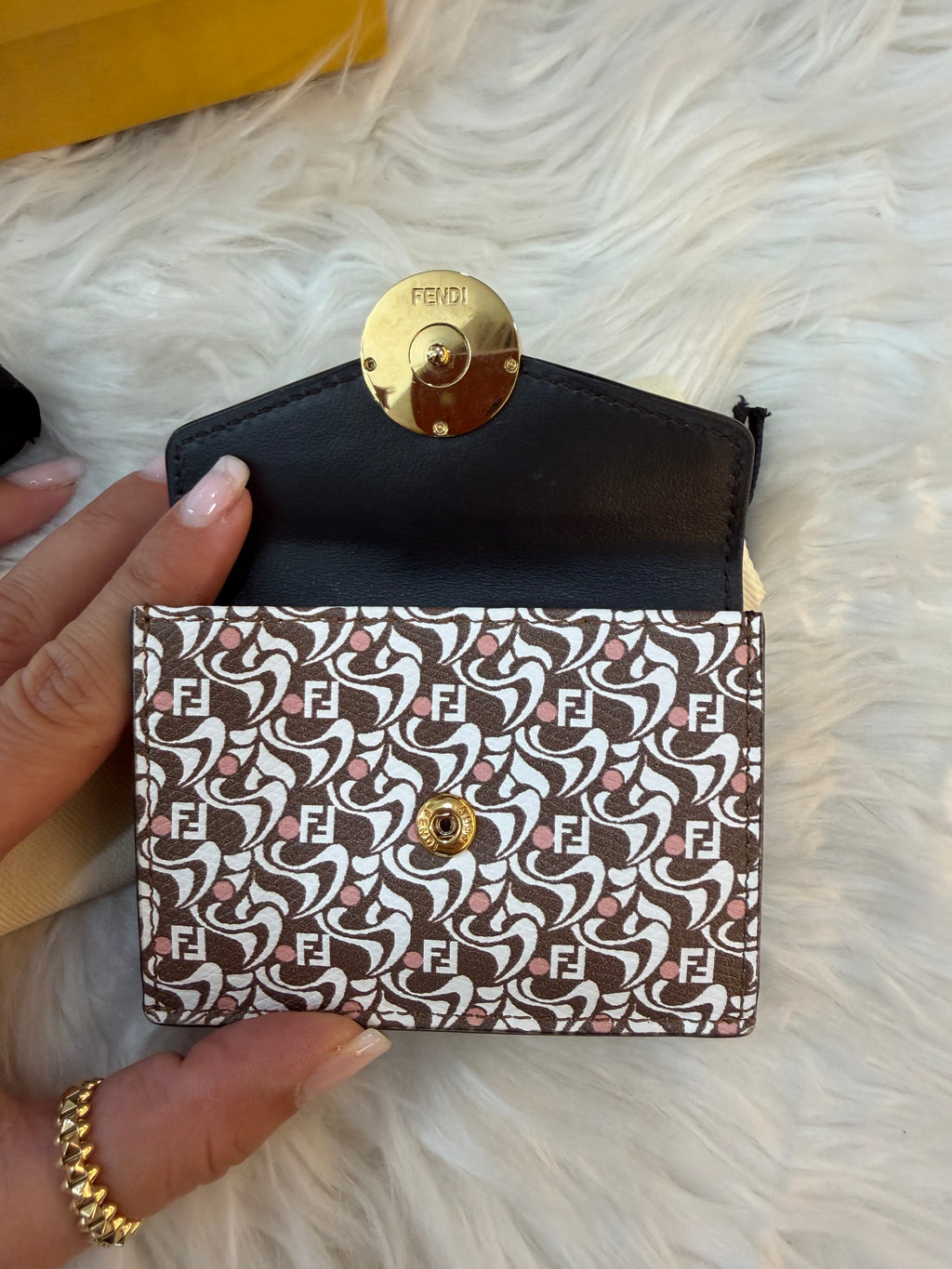 FENDI MICRO TRIFOLD SMALL WALLET