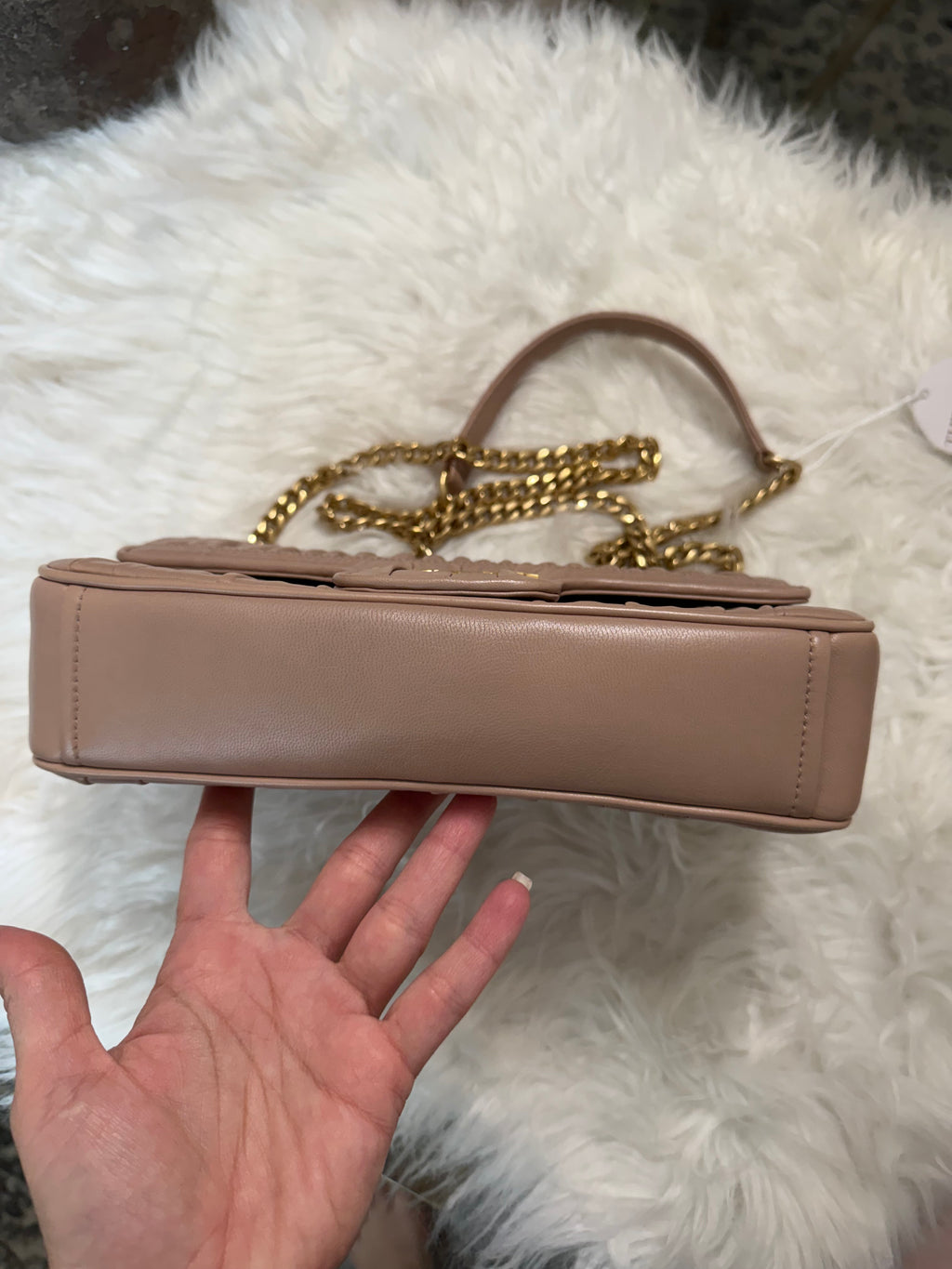 PRADA NAPPA GAUFRE LAMBSKIN BAG WITH GHW