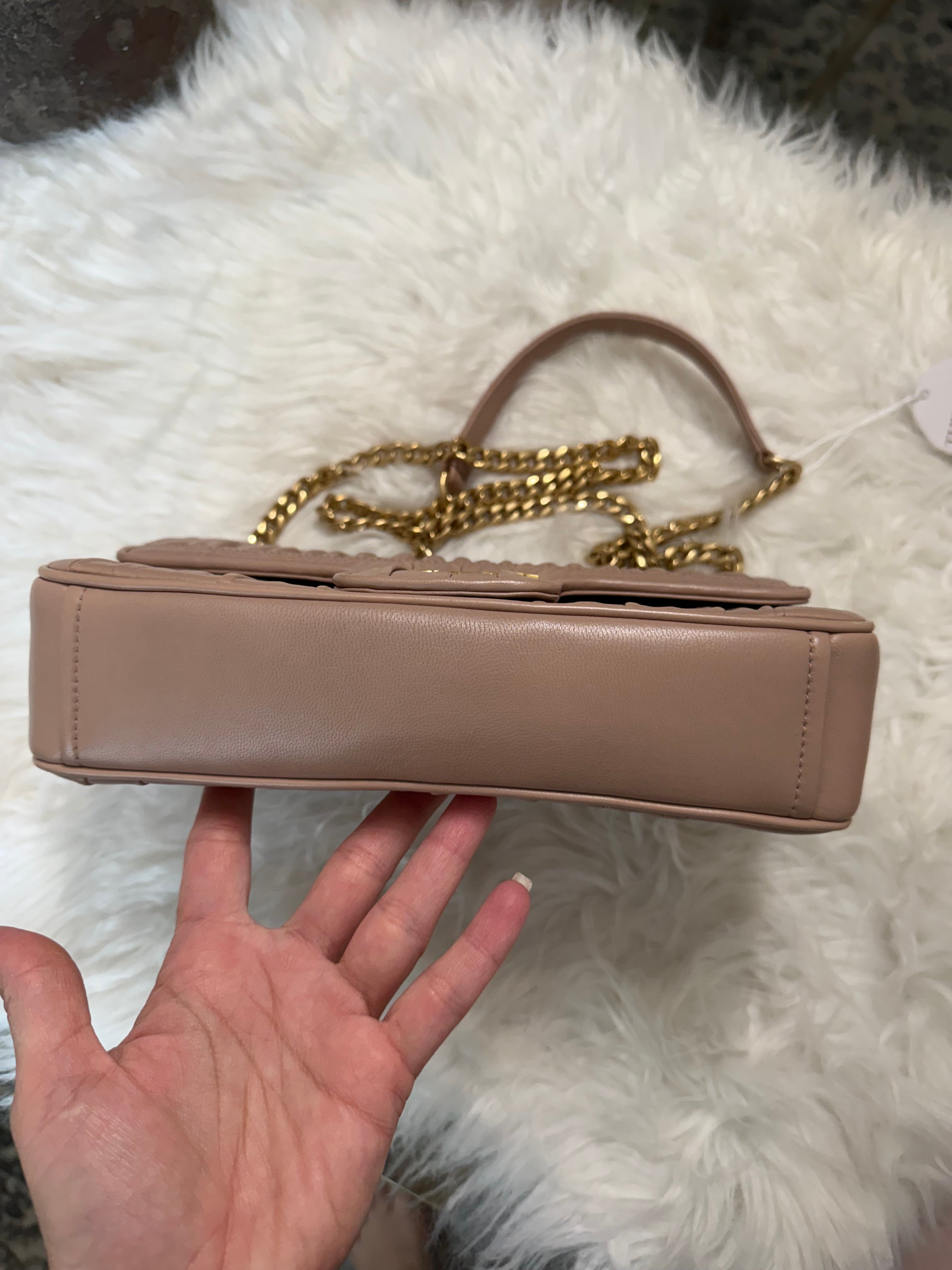 PRADA NAPPA GAUFRE LAMBSKIN BAG WITH GHW