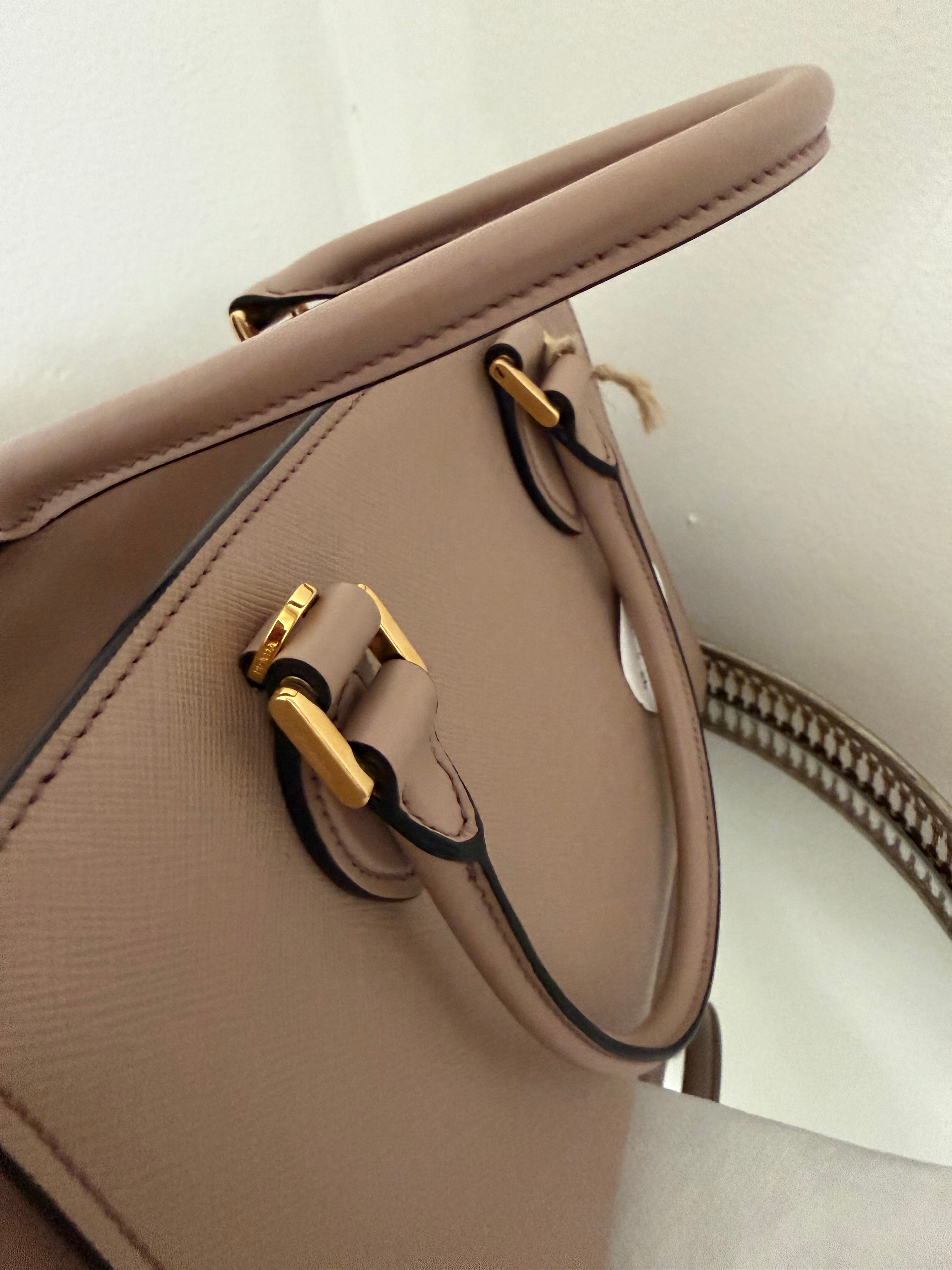 PRADA SAFFIANO SMALL LUX 2WAY HANDBAG