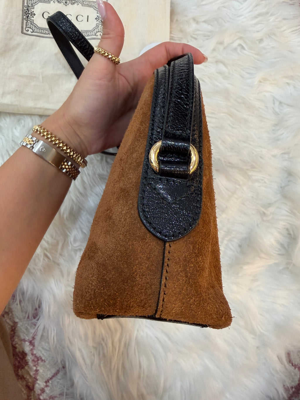 GUCCI OPHIDIA SMALL DOME SHOULDER BAG