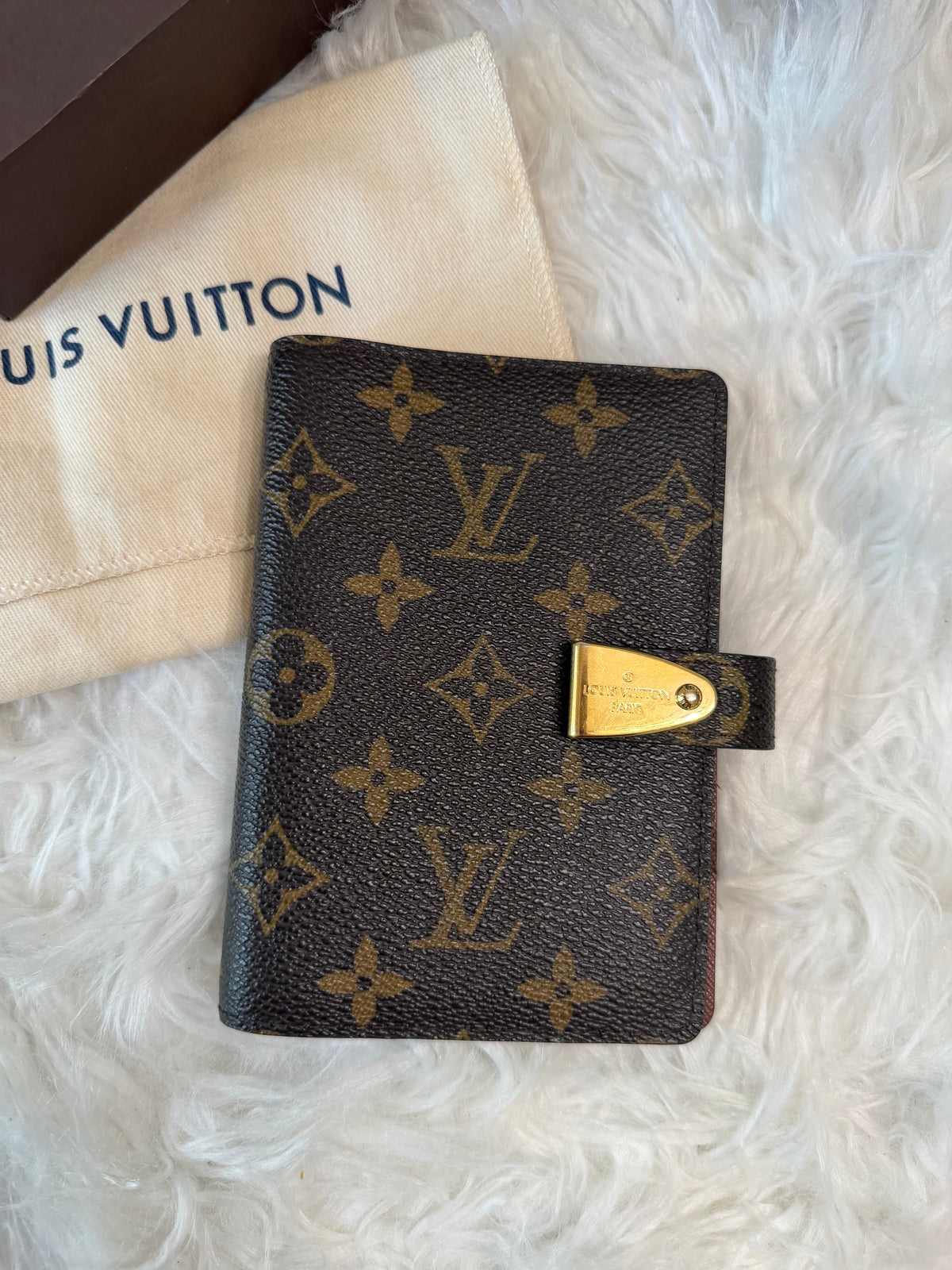 LOUIS VUITTON MONOGRAM CANVAS PM AGENDA COVER/NOTEBOOK