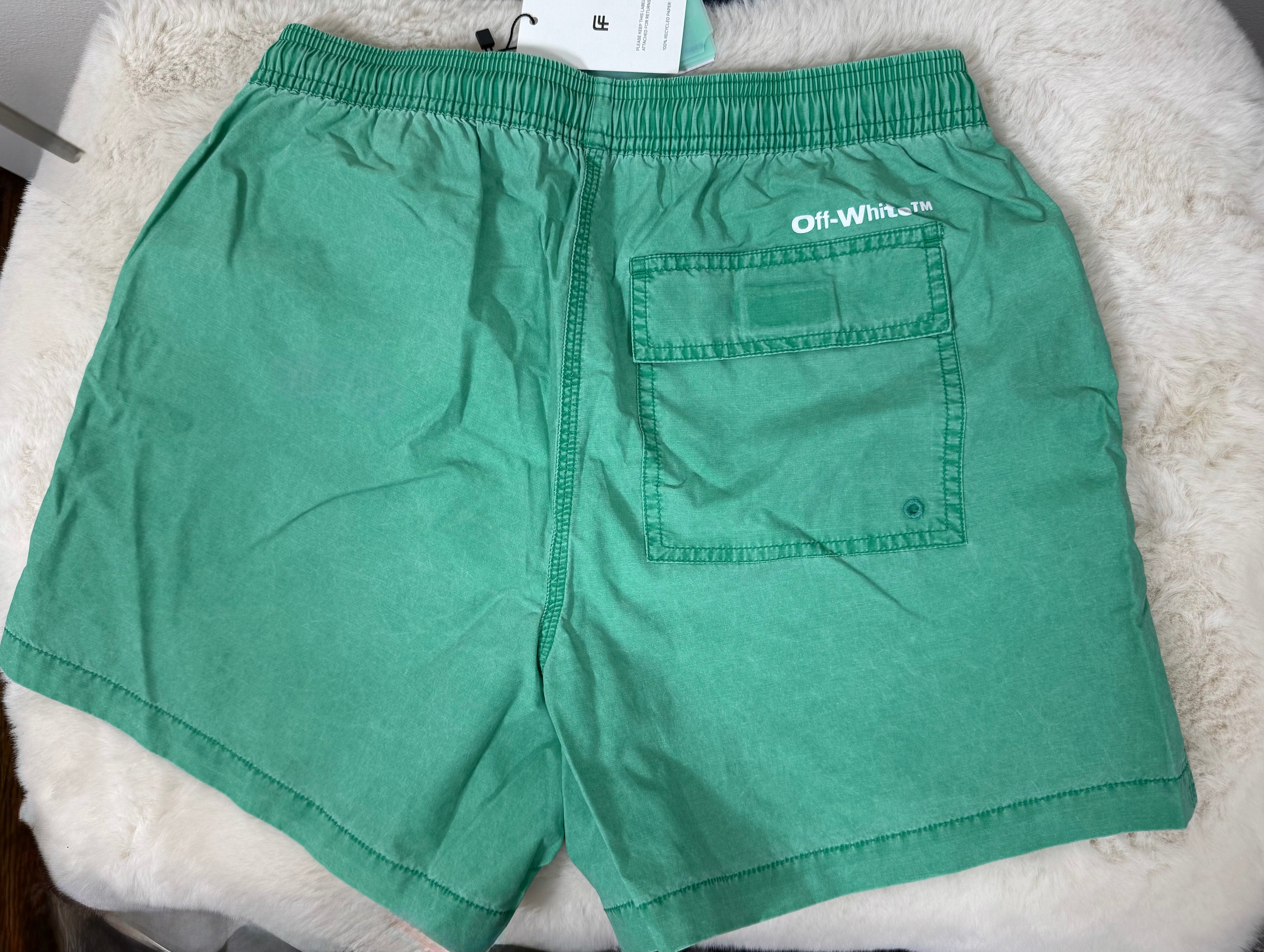 OFF-WHITE Mens classics industrial swimming shorts