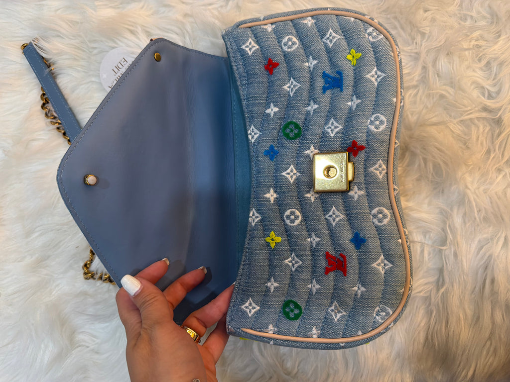 LOUIS VUITTON DENIM NEW WAVE EMBROIDERED MULTICOLOR