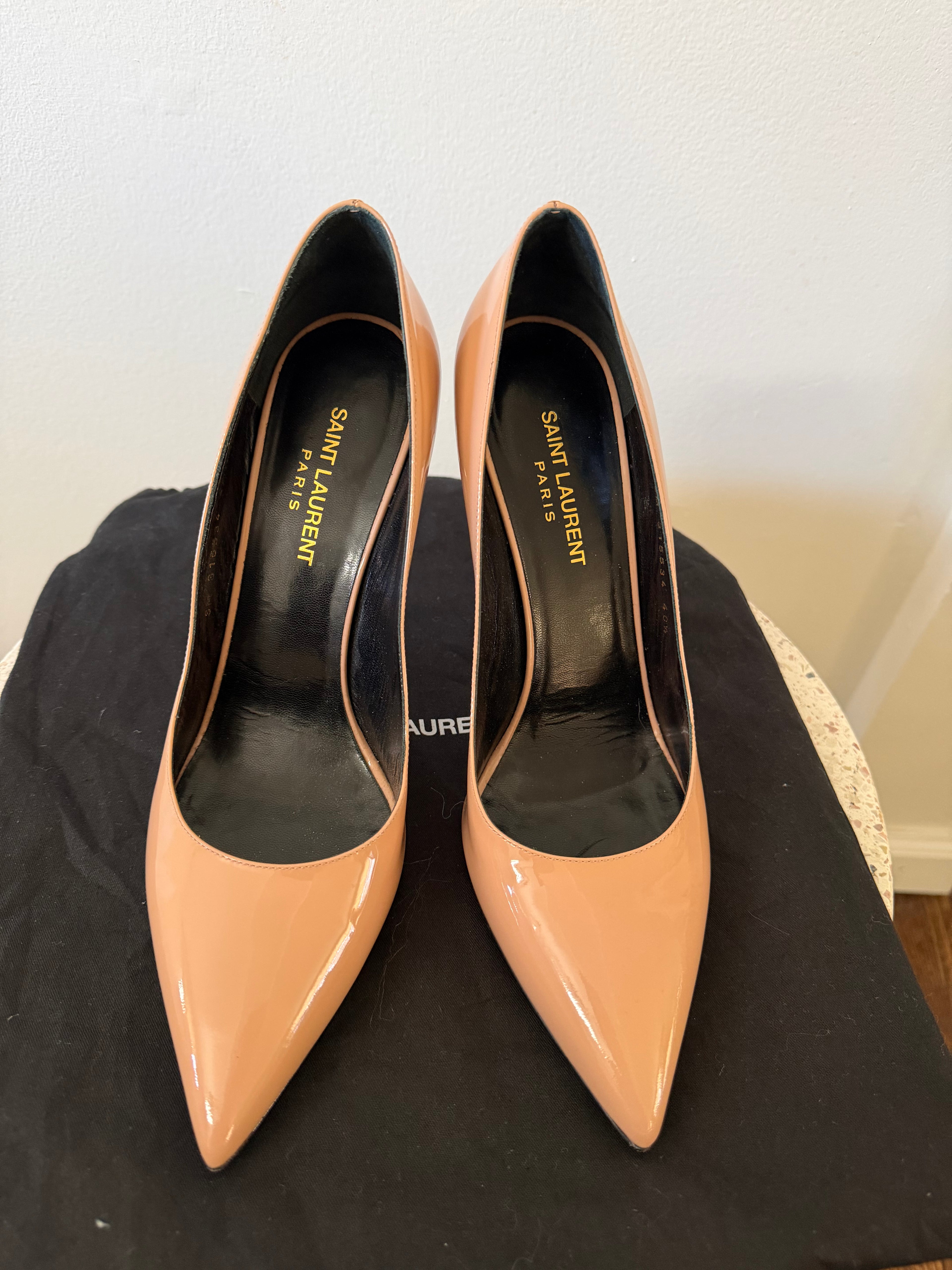 Saint Laurent Anja Stilletto Pump in patent leather