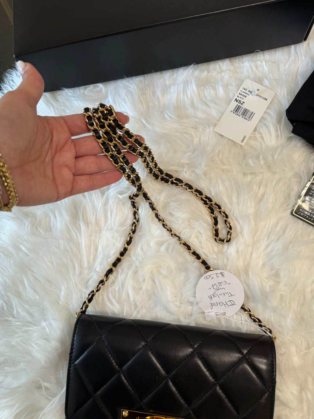 CHANEL QUILTED GOLD TURNLOCK LAMBSKIN WOC