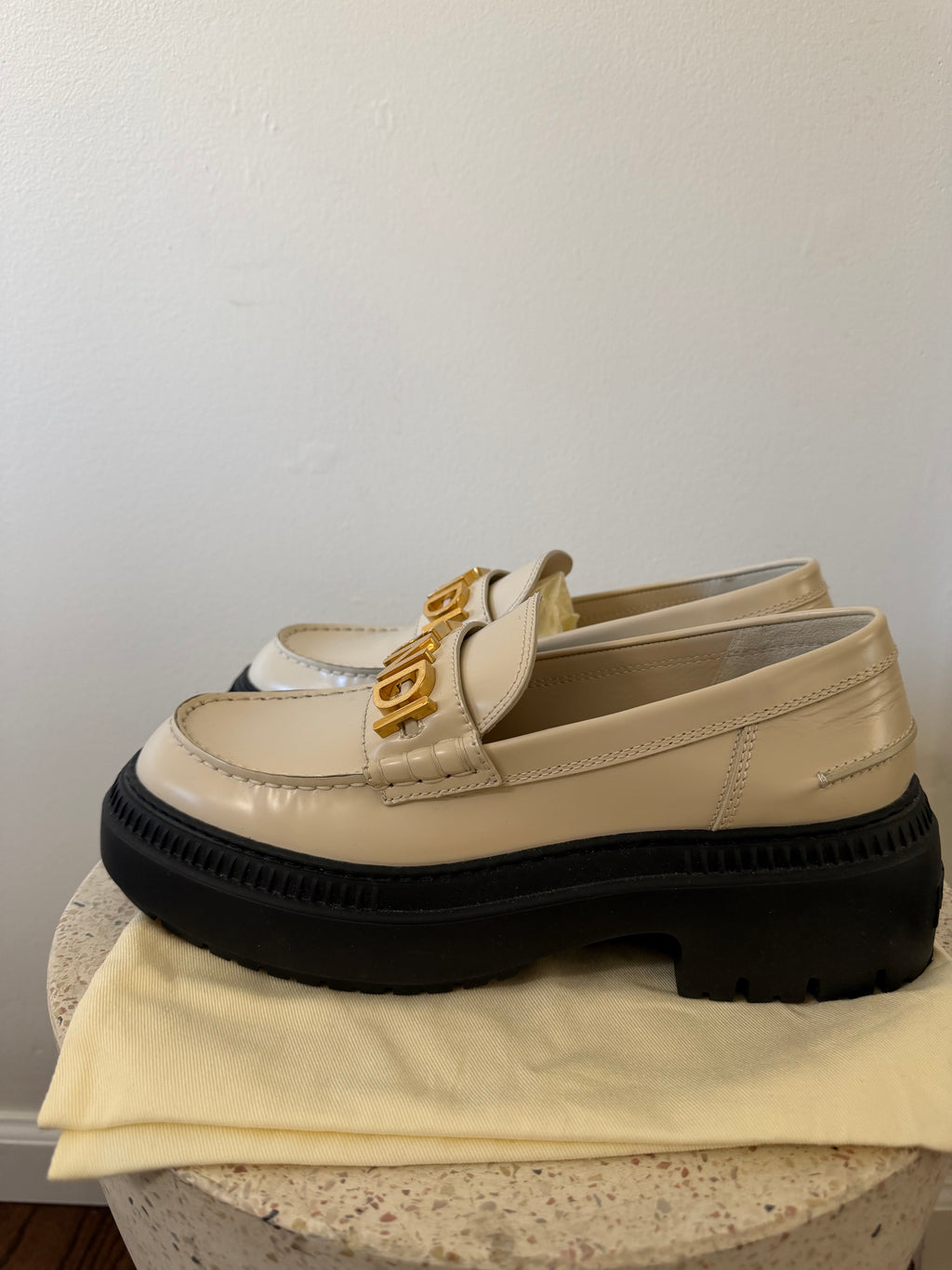 Fendi Leather Loafers