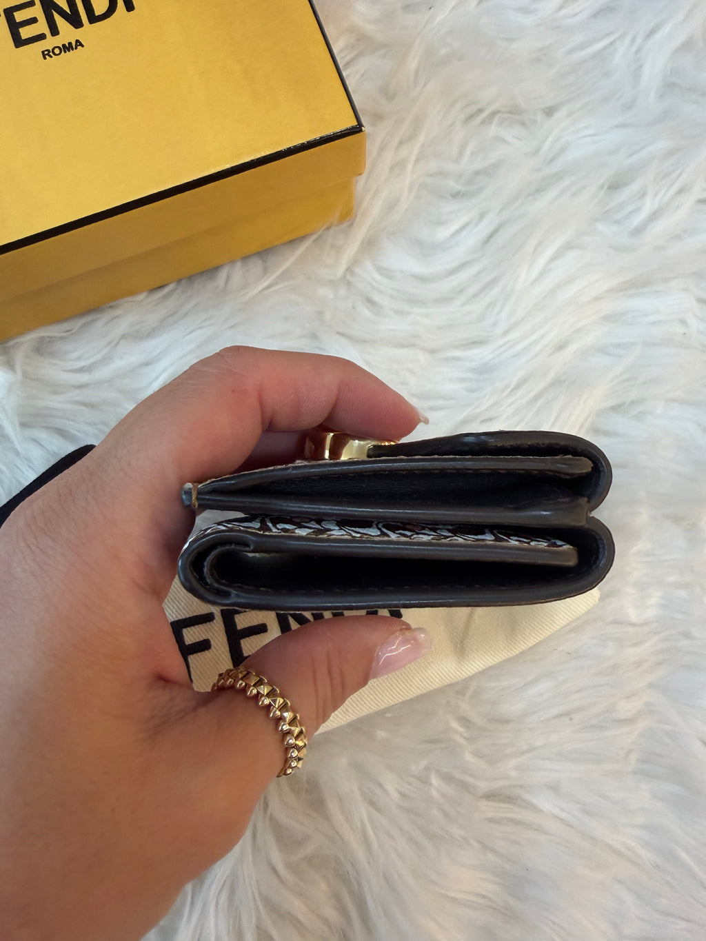 FENDI MICRO TRIFOLD SMALL WALLET