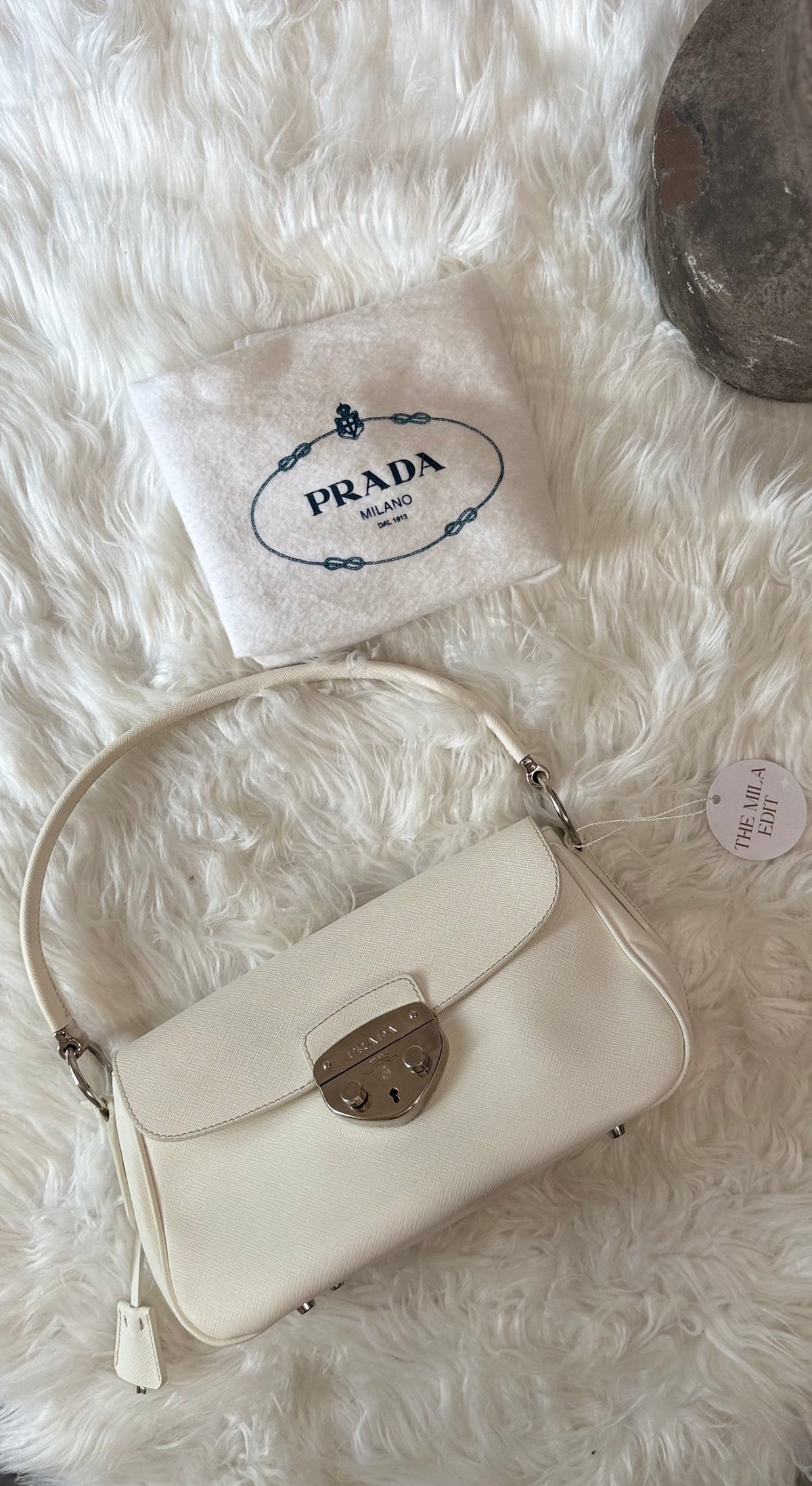PRADA SAFFIANO LEATHER SHOULDER BAG