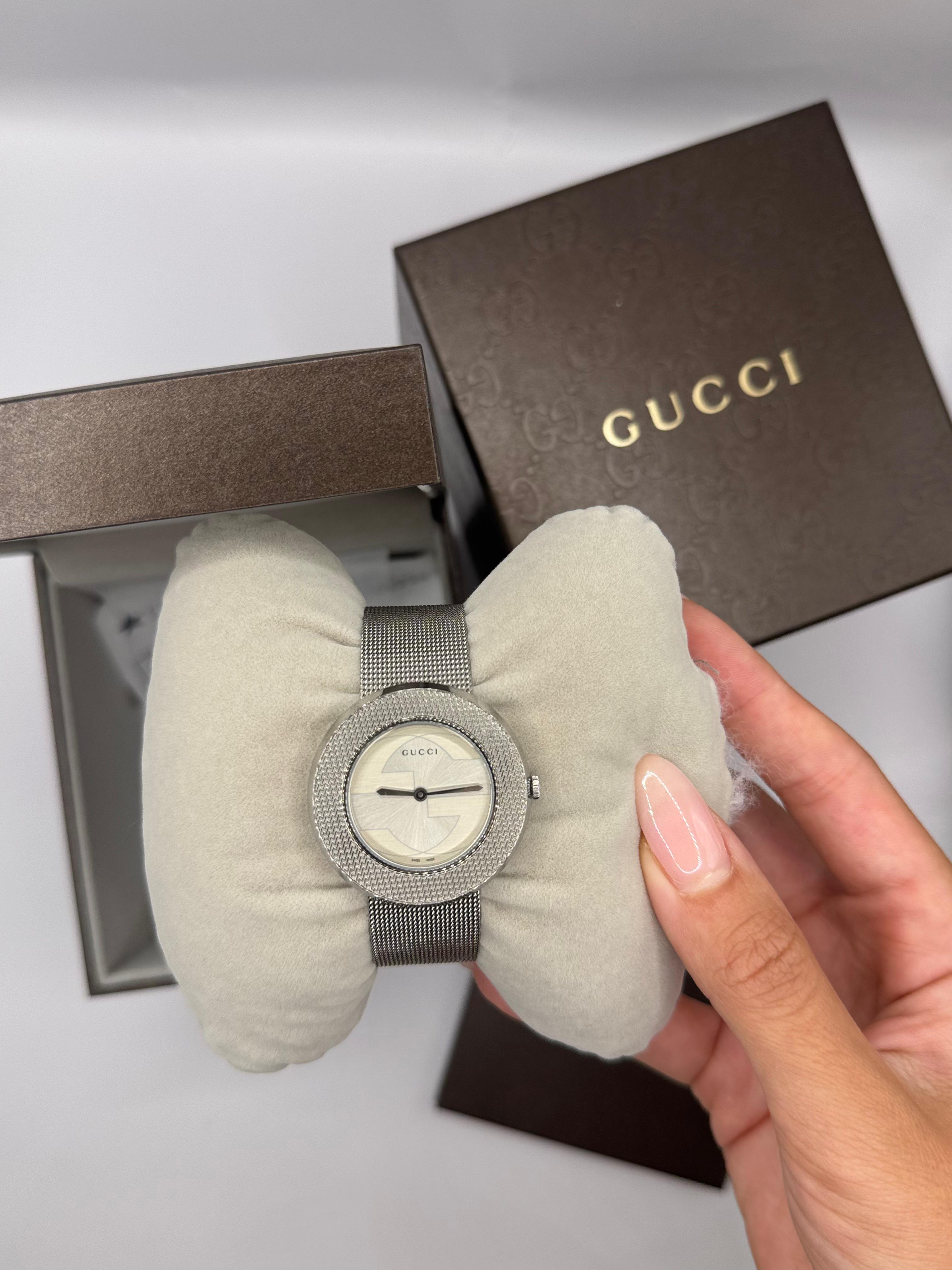 Gucci U-Play Watch Mesh Strap, 35 mm