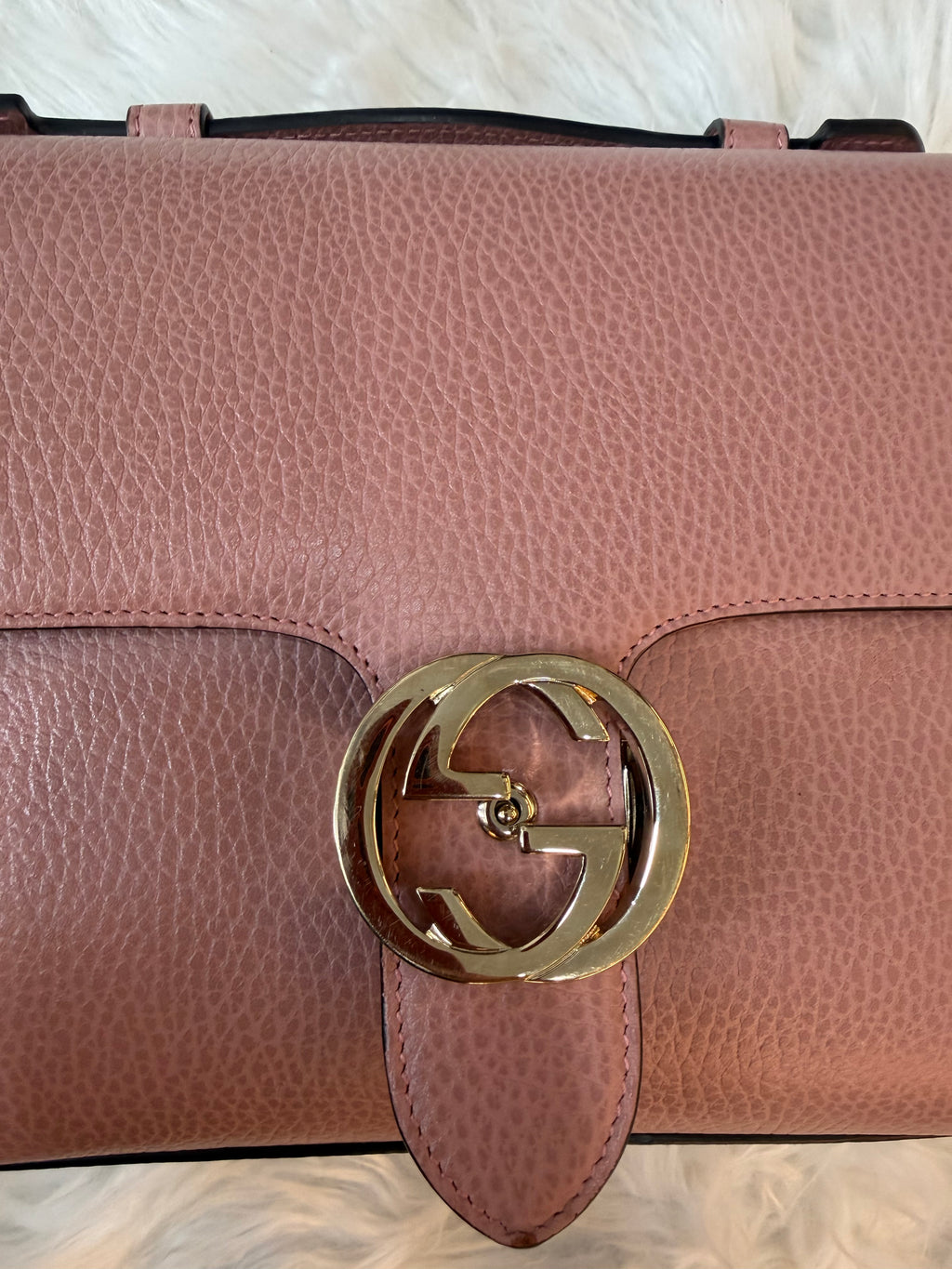 GUCCI TOP HANDLE NUDE BAG