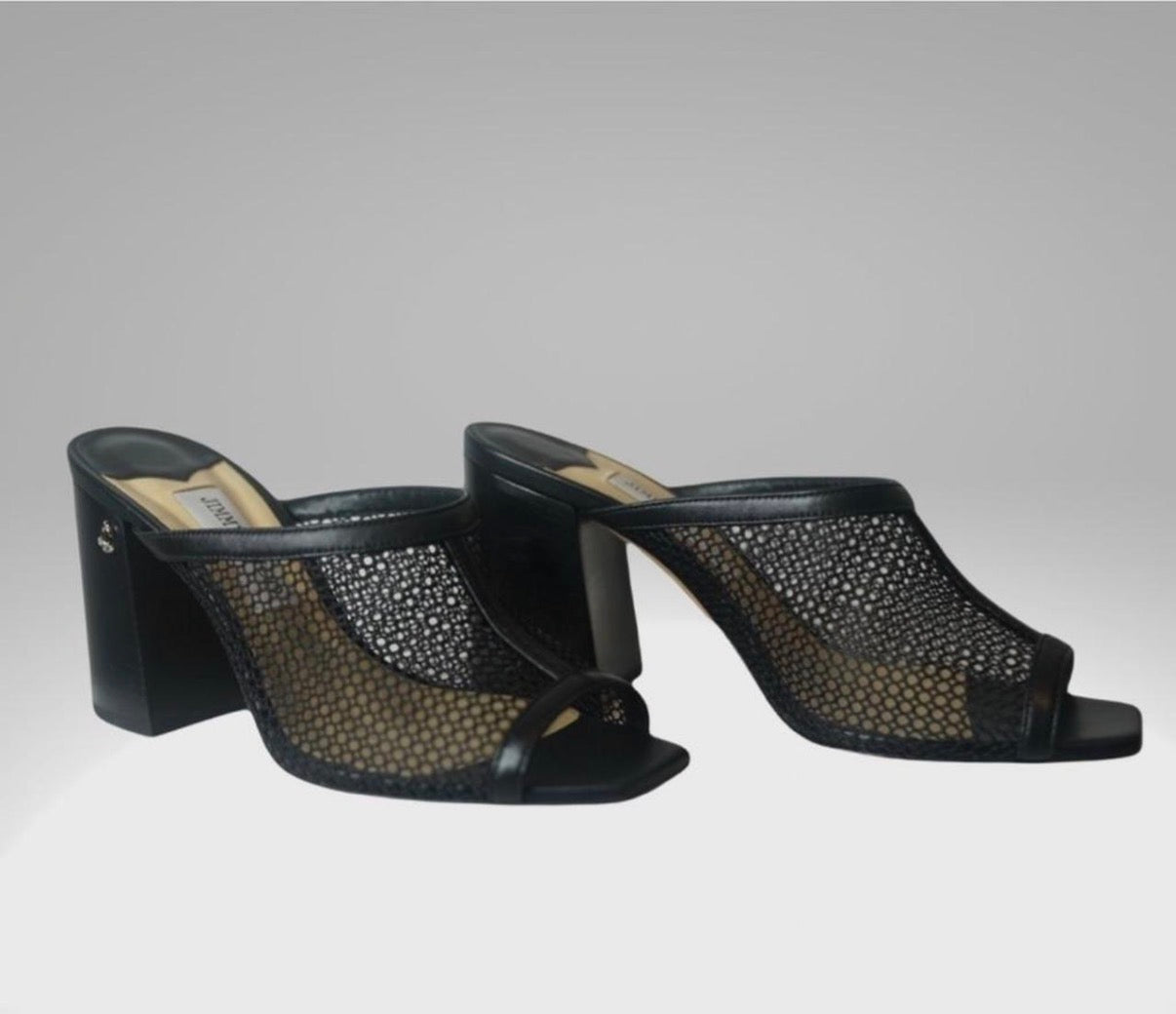 Jimmy Choo Honey Comb Mesh Mules