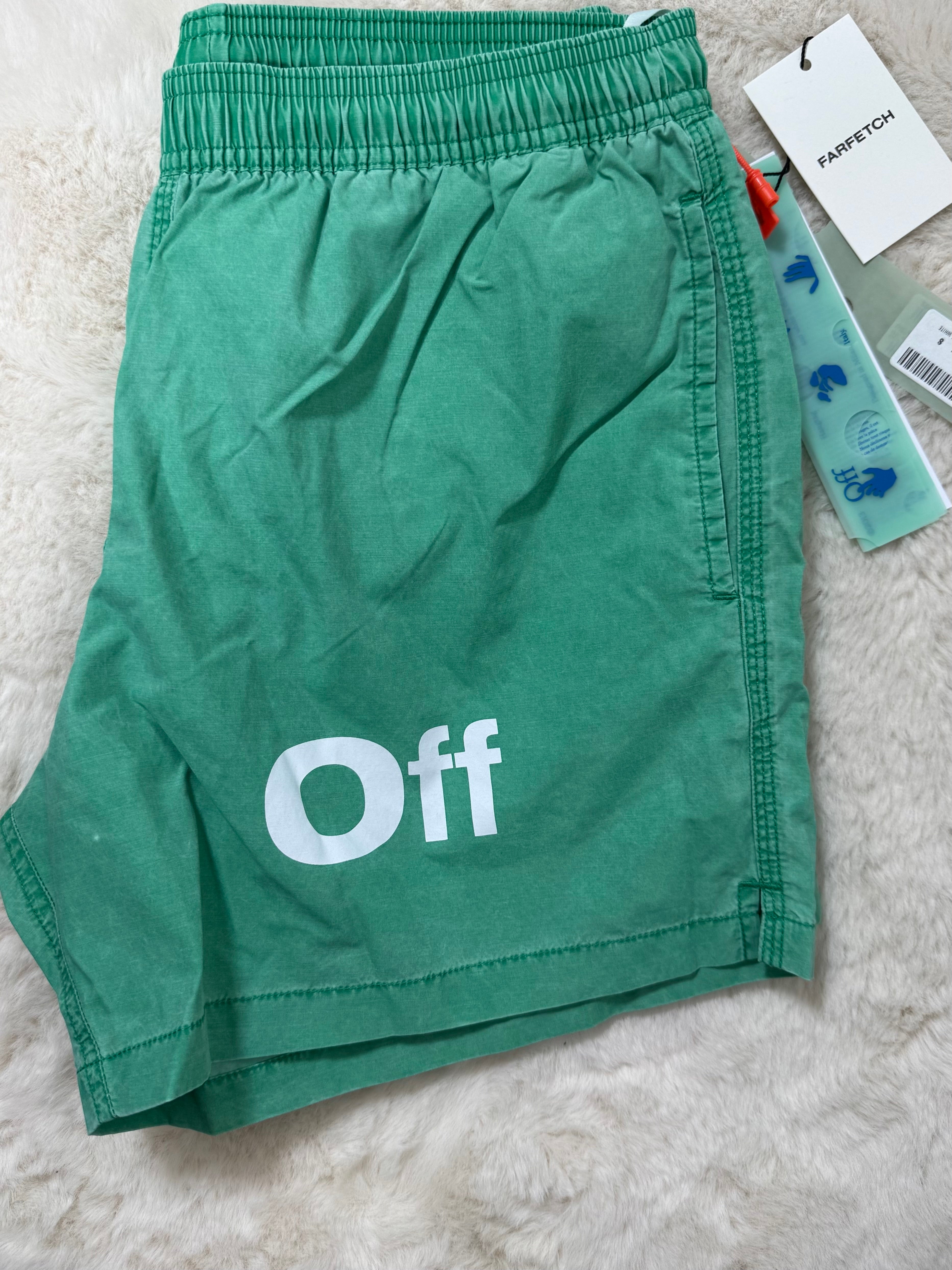 OFF-WHITE Mens classics industrial swimming shorts