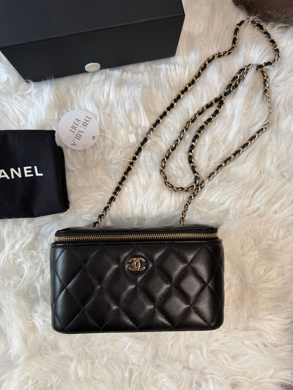 CHANEL VANITY BAG LAMBSKIN GHW