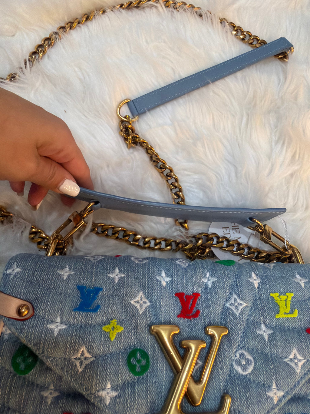 LOUIS VUITTON DENIM NEW WAVE EMBROIDERED MULTICOLOR