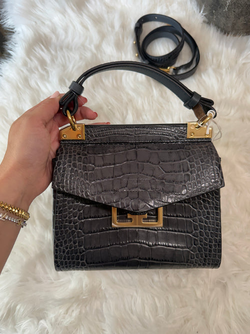 Authentic New GIVENCHY EDEN MINI CROC Embossed BAG