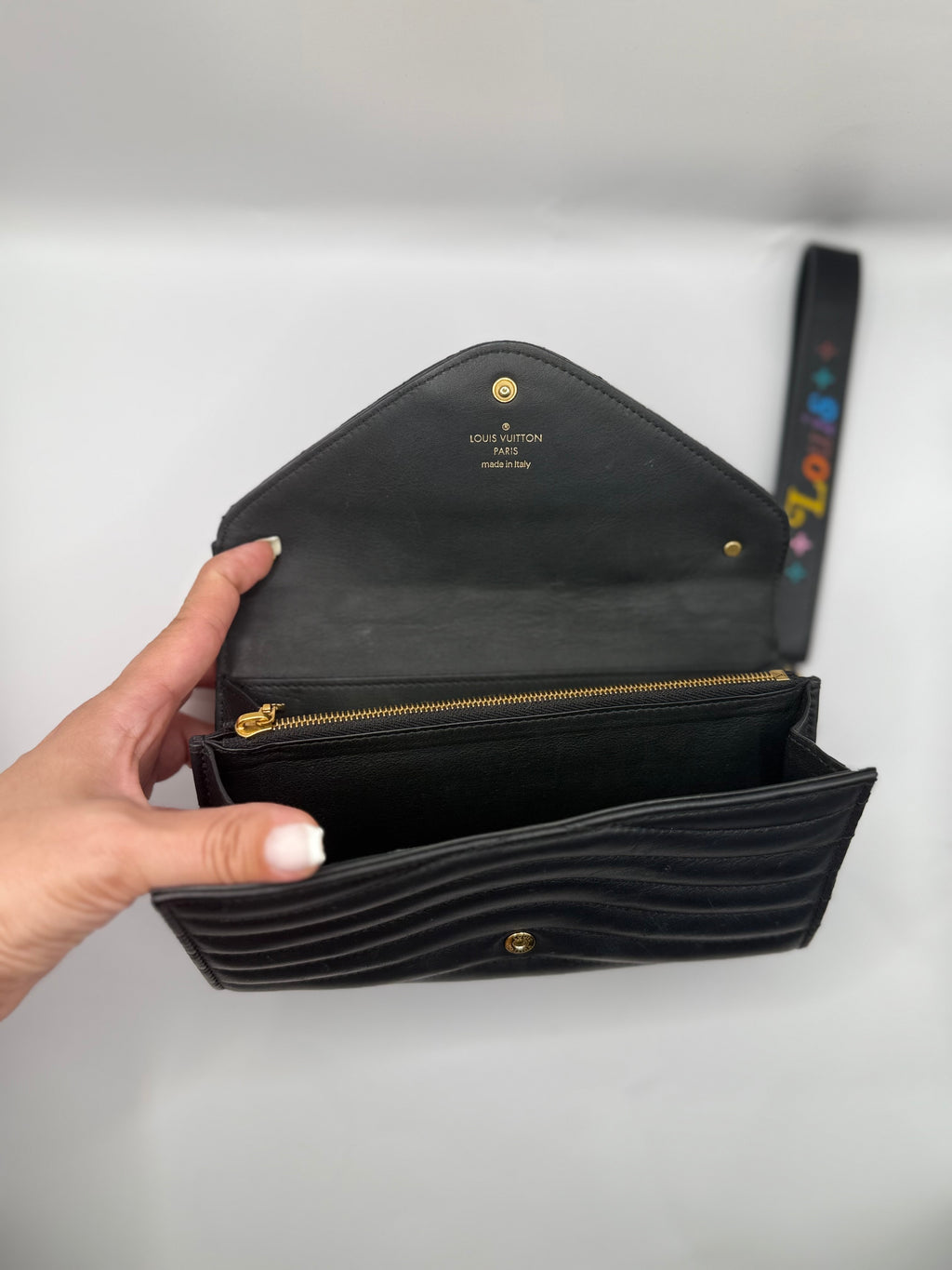 LOUIS VUITTON NEW WAVE QUILTED LONG WALLET