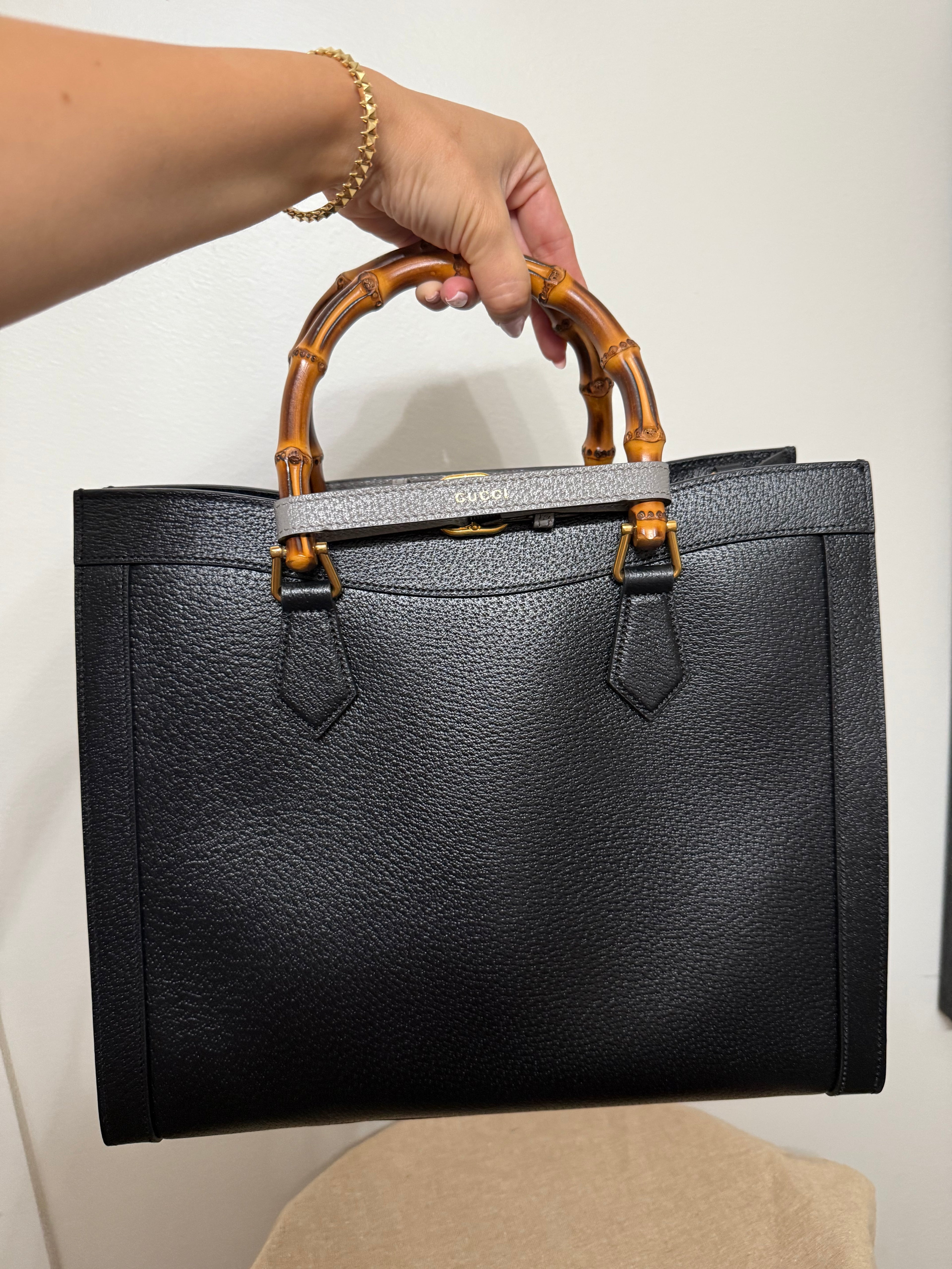 Gucci Diana Bamboo Large Tote Bag