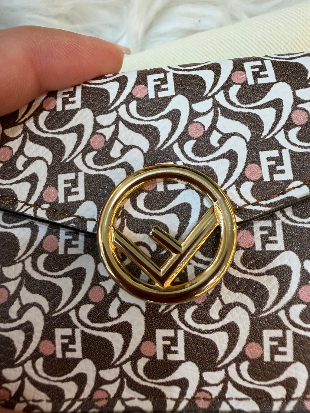 FENDI MICRO TRIFOLD SMALL WALLET