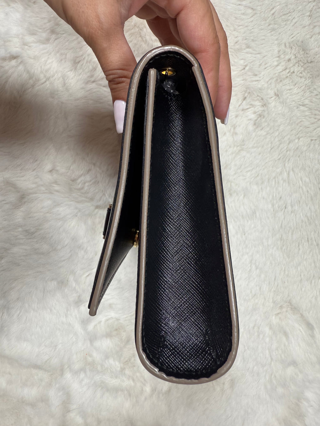 SALVATORE FERRAGAMO MINI CLUTH WITH CHAIN