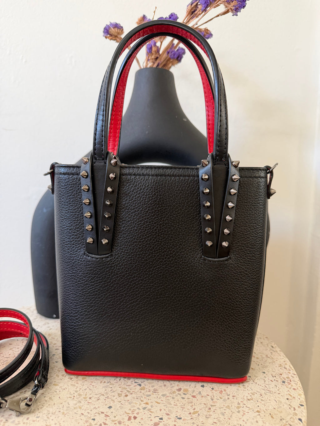 CHRISTIAN LOUBOUTIN CABATA MINI TOTE BAG