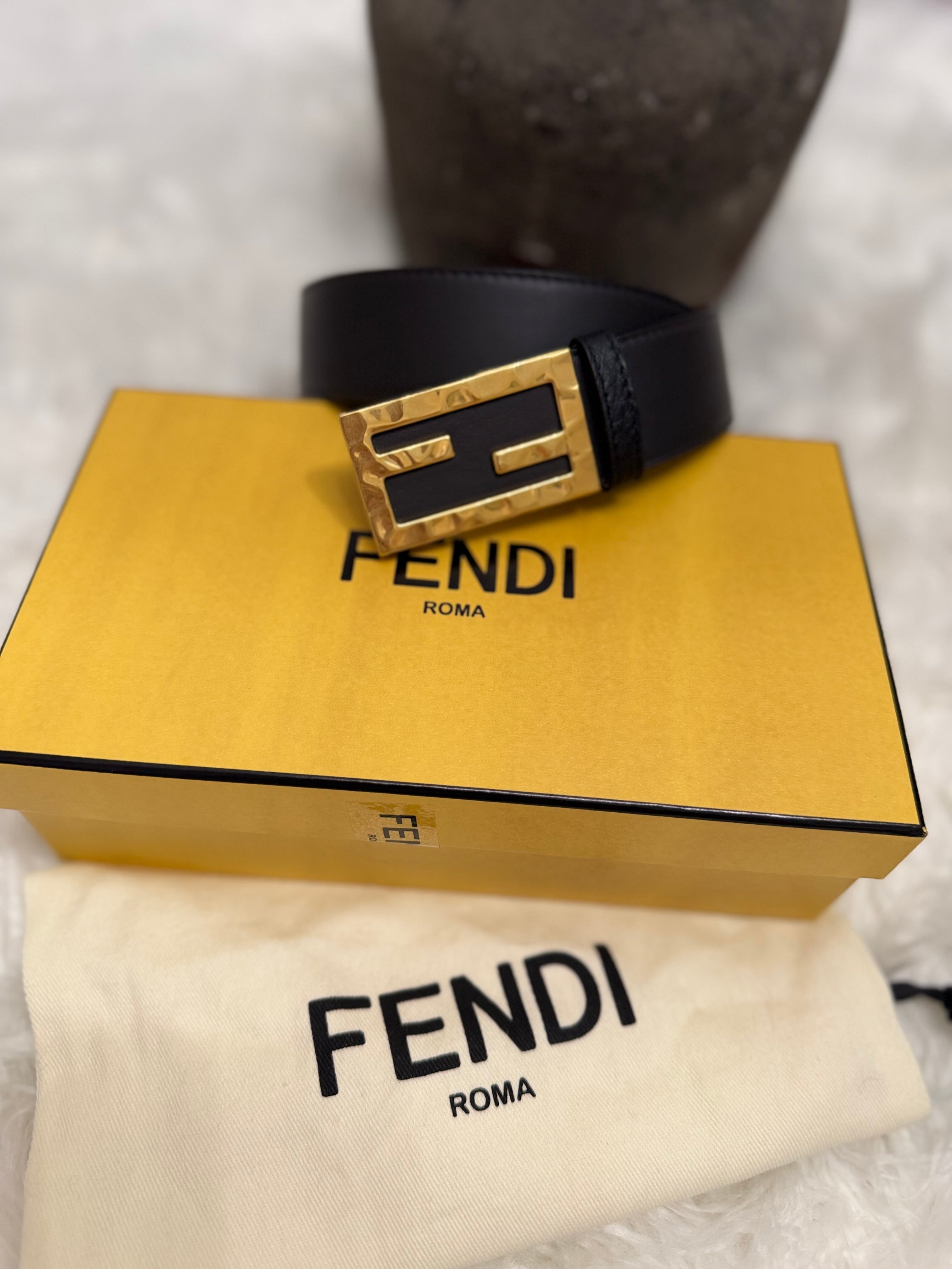Fendi Classic belt with embossed buckle