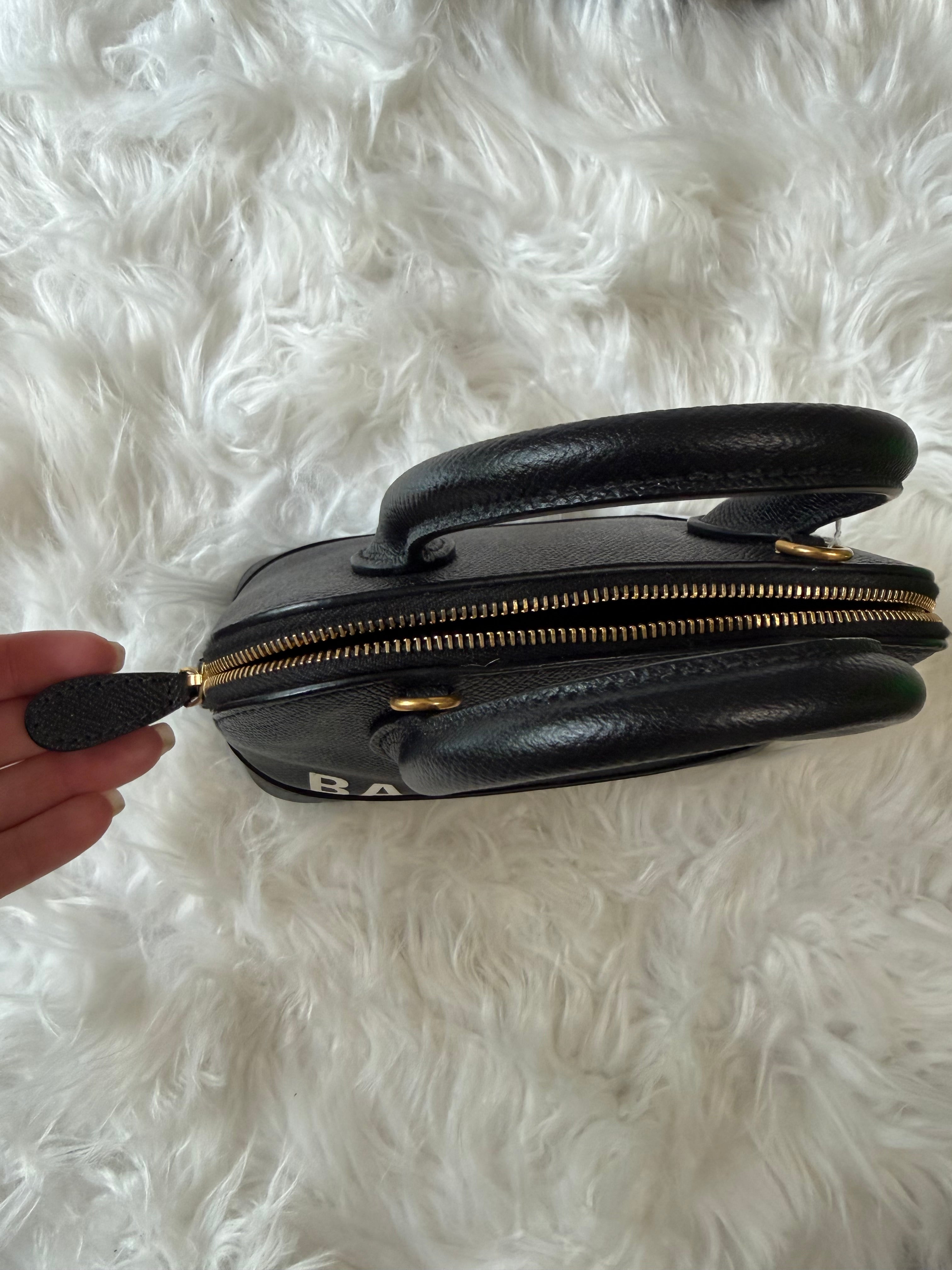 BALENCIAGA SIGNATURE GRAINED VILLE TOP HANDLE