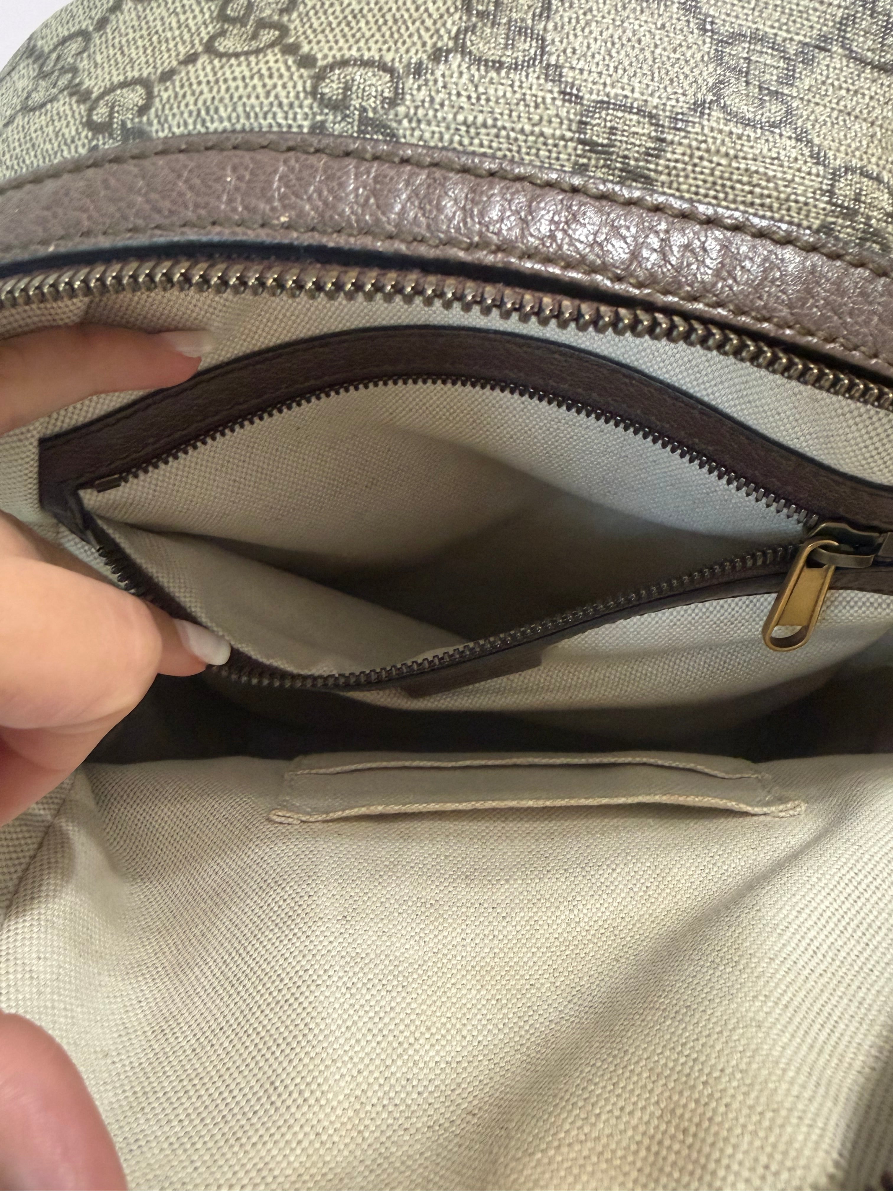 GUCCI OPHIDIA BACKPACK GG COATED CANVAS