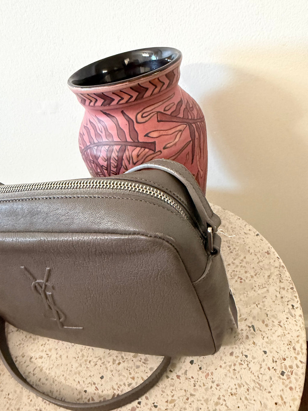 Saint Laurent Lou Camera Bag with Embossed YSL Logo