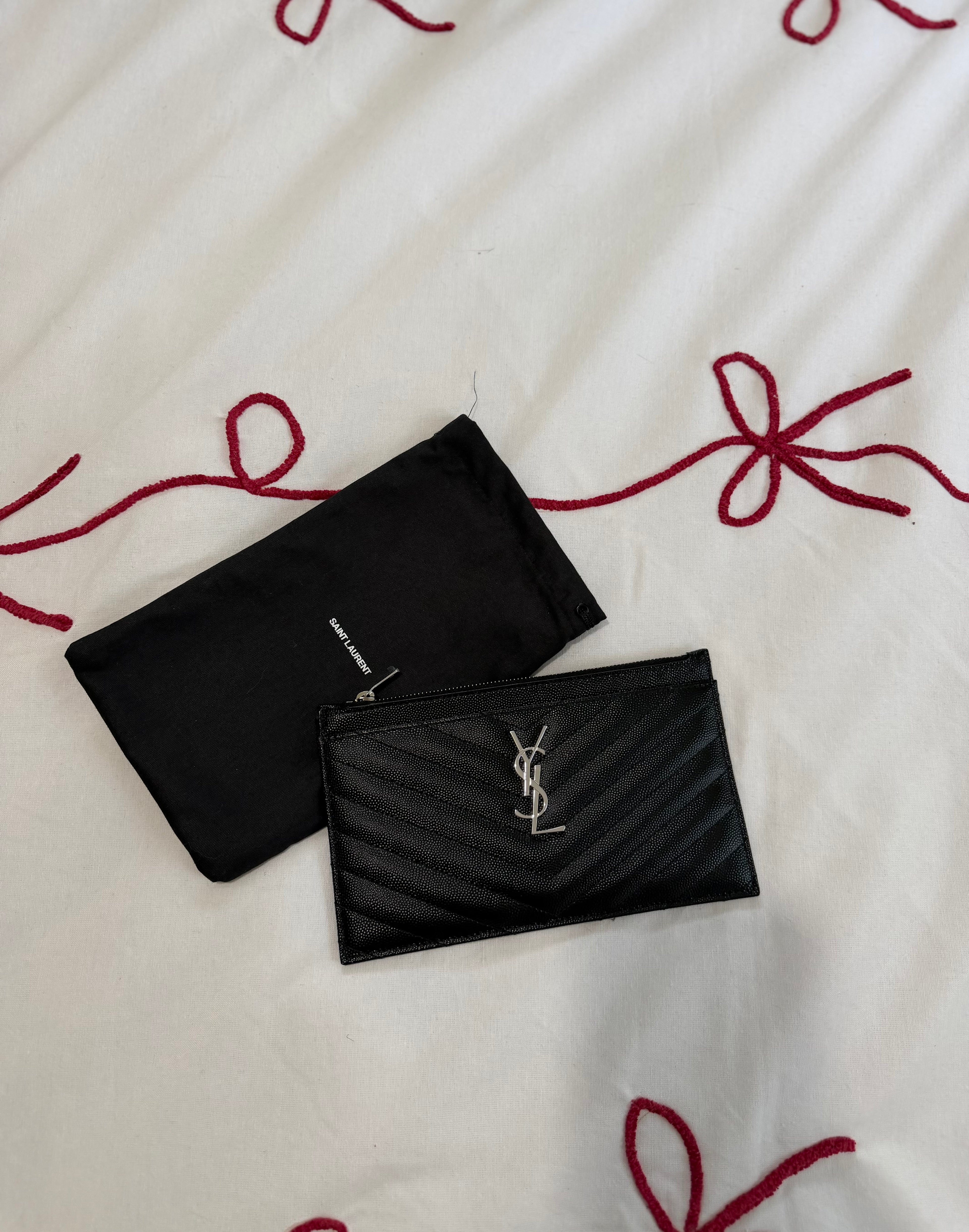 SAINT LAURENT POUCH YSL CHEVRON