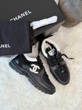CHANEL MESH SUEDE GRAINED WOMAN SNEAKERS