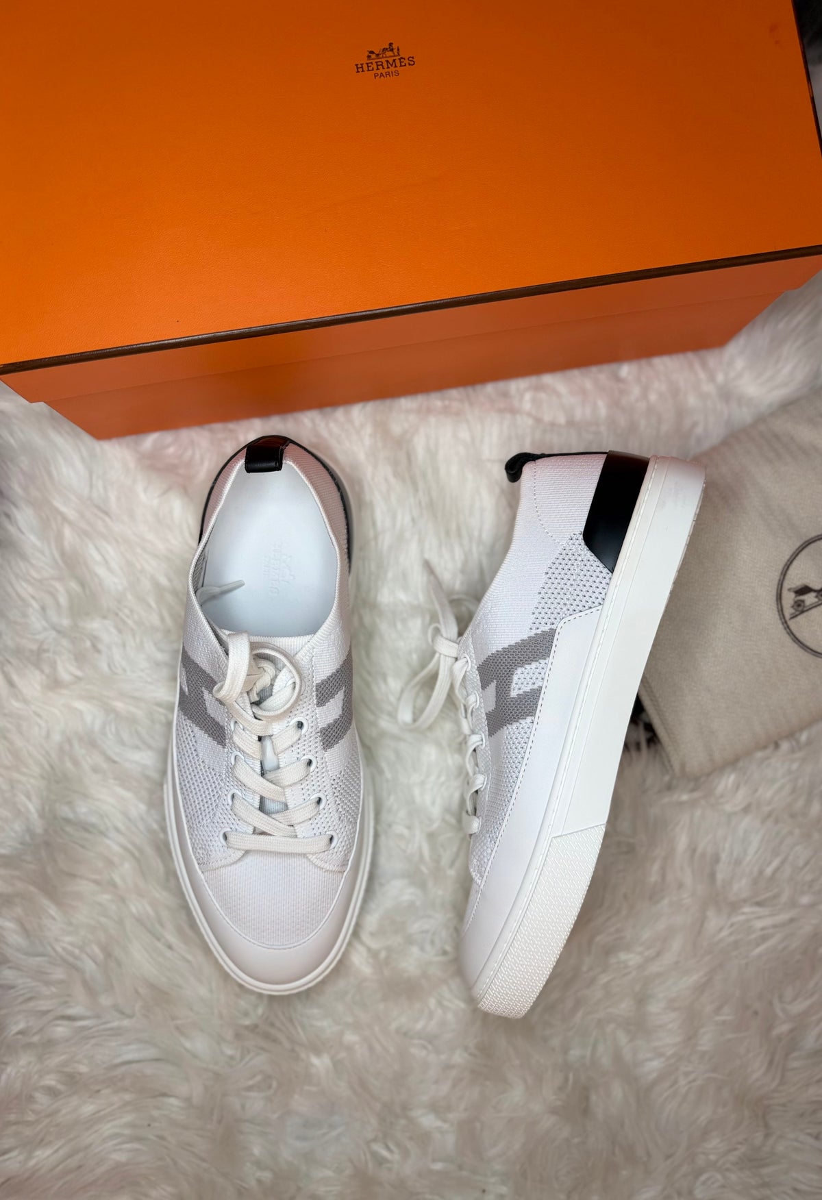 HERMES WOMEN DEEP SNEAKERS CANVAS