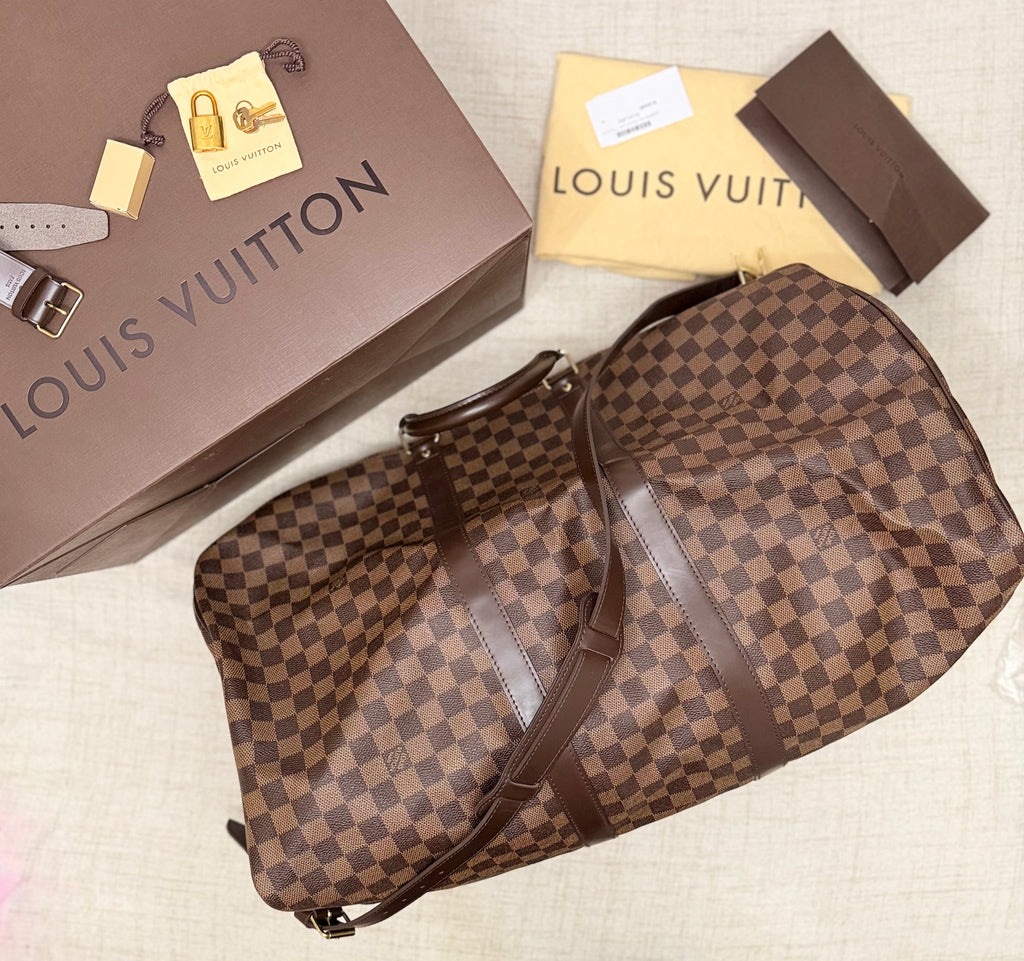 LOUIS VUITTON DAMIER EBENE SPEEDY 55