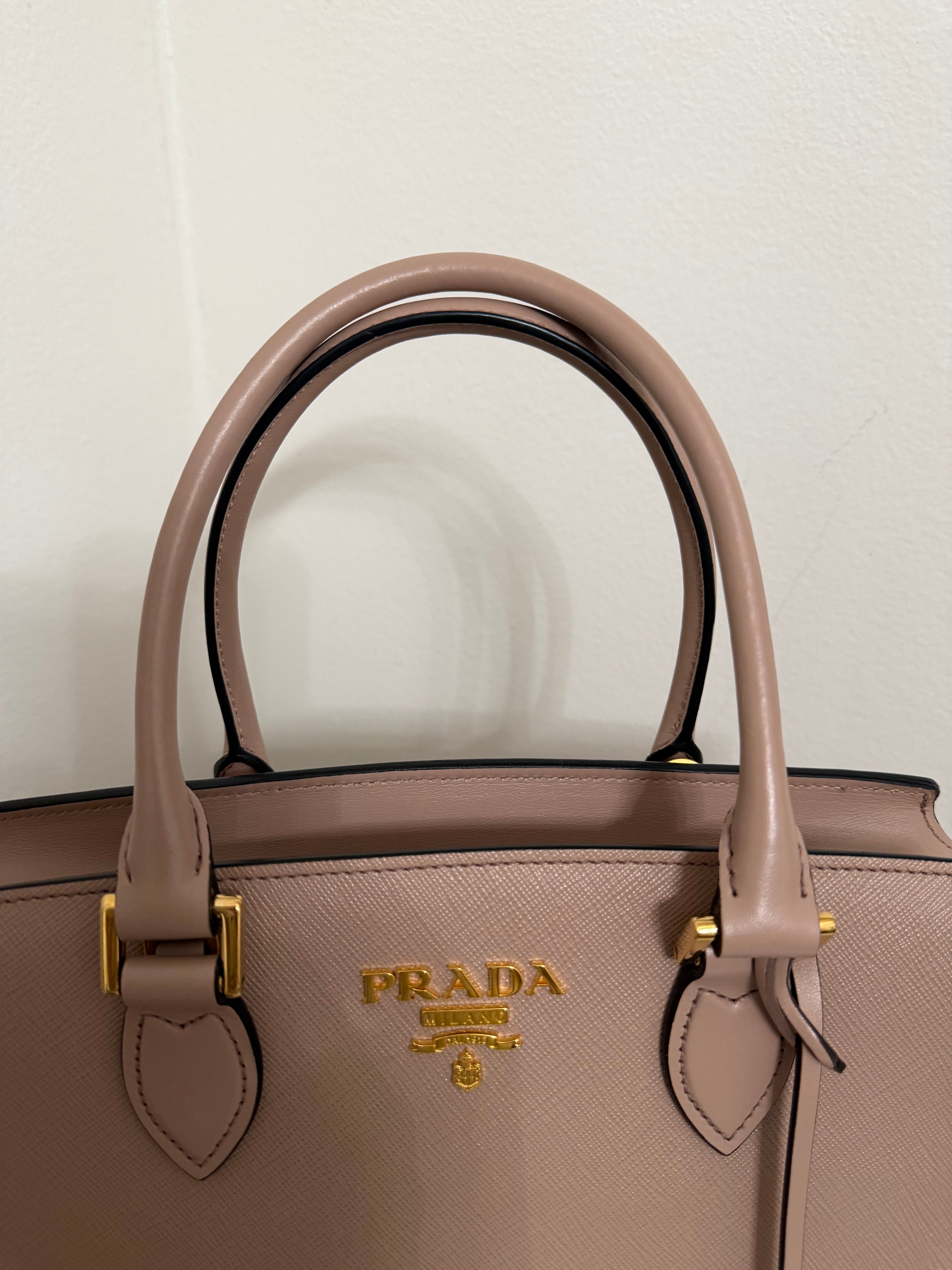 PRADA SAFFIANO SMALL LUX 2WAY HANDBAG