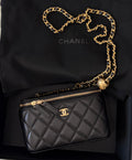 Chanel small long vanity bag