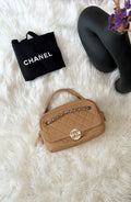 CHANEL Interlocking CC all stitched Camera Bag