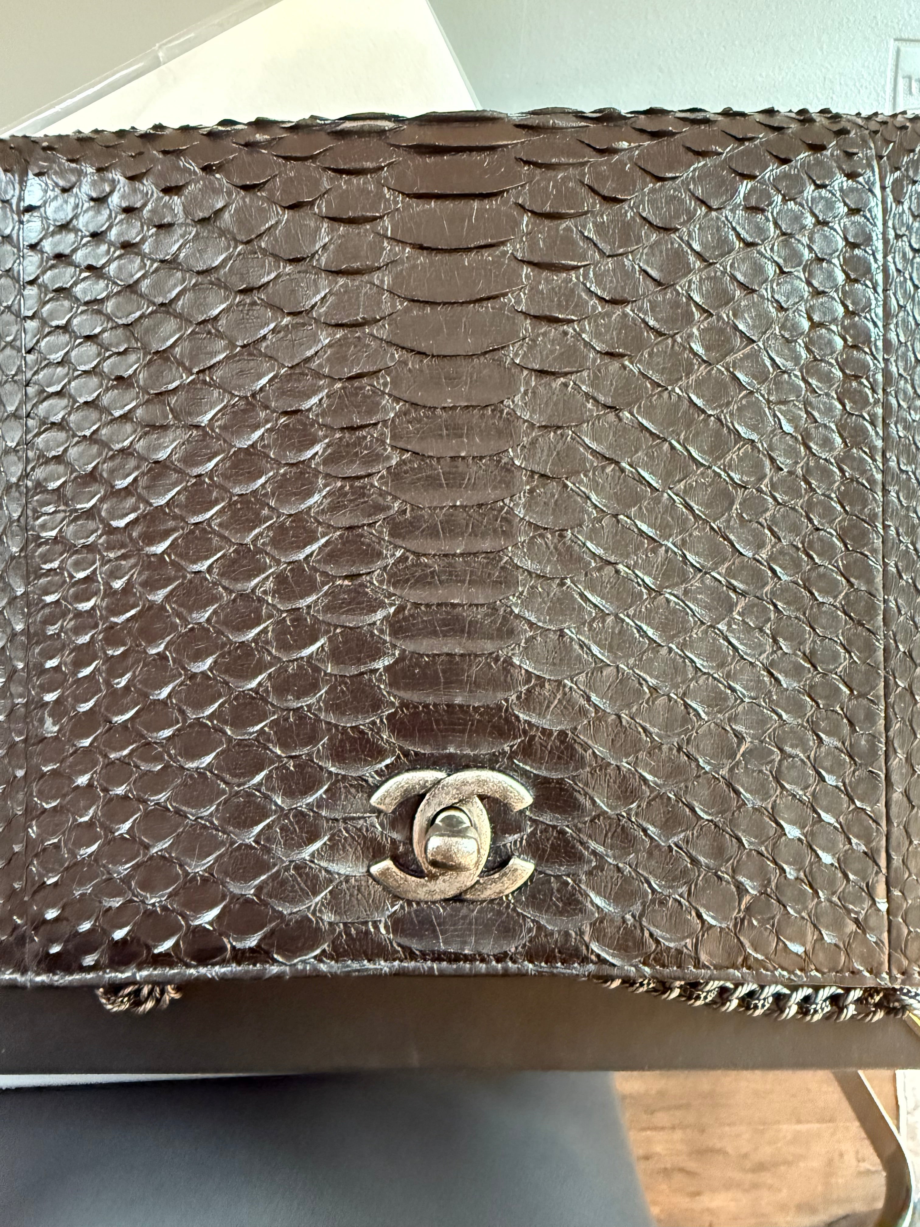 Chanel Python (Exotic) shoulder bag