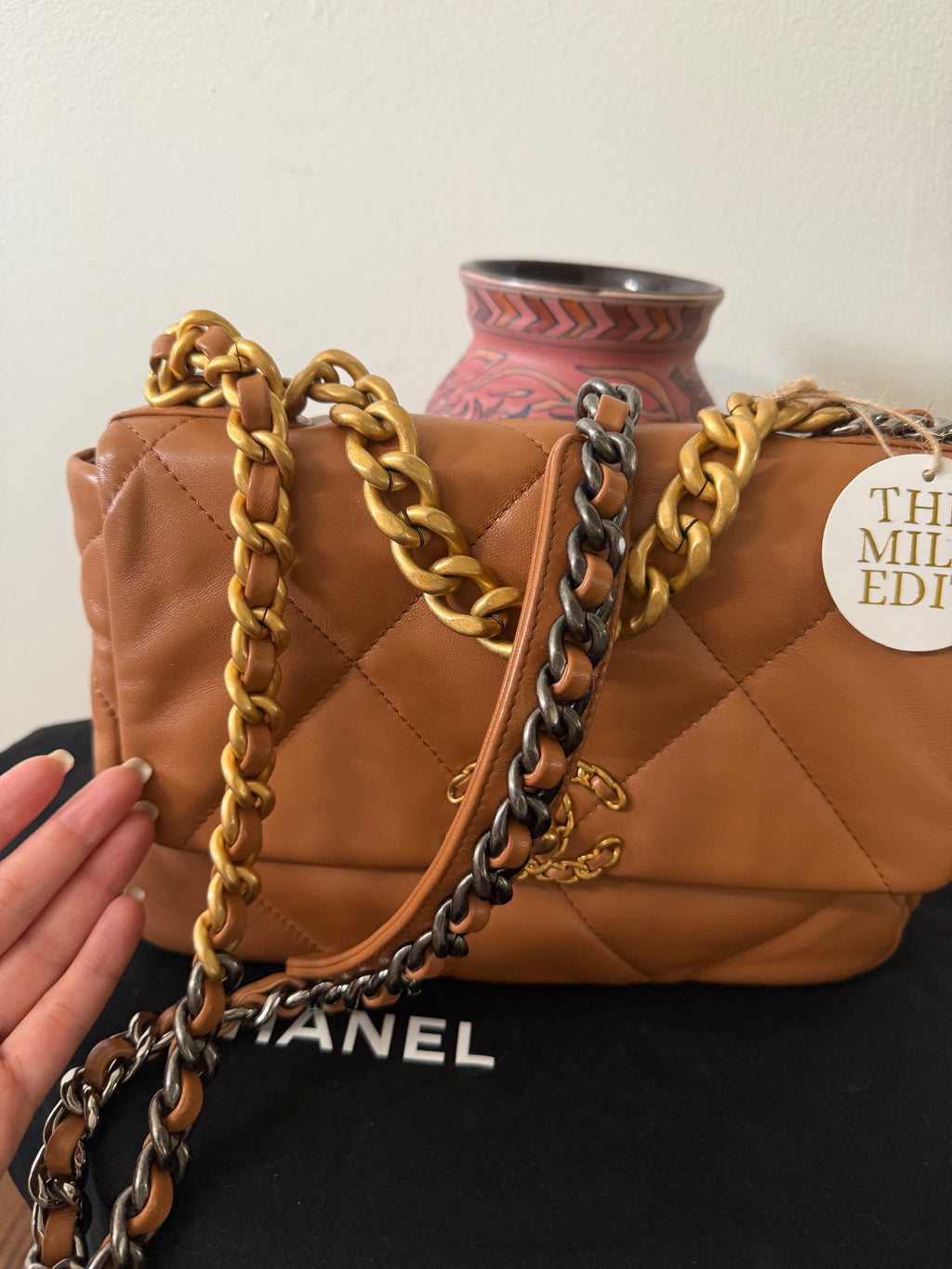 CHANEL 19 QUILTED LAMBSKIN BAG