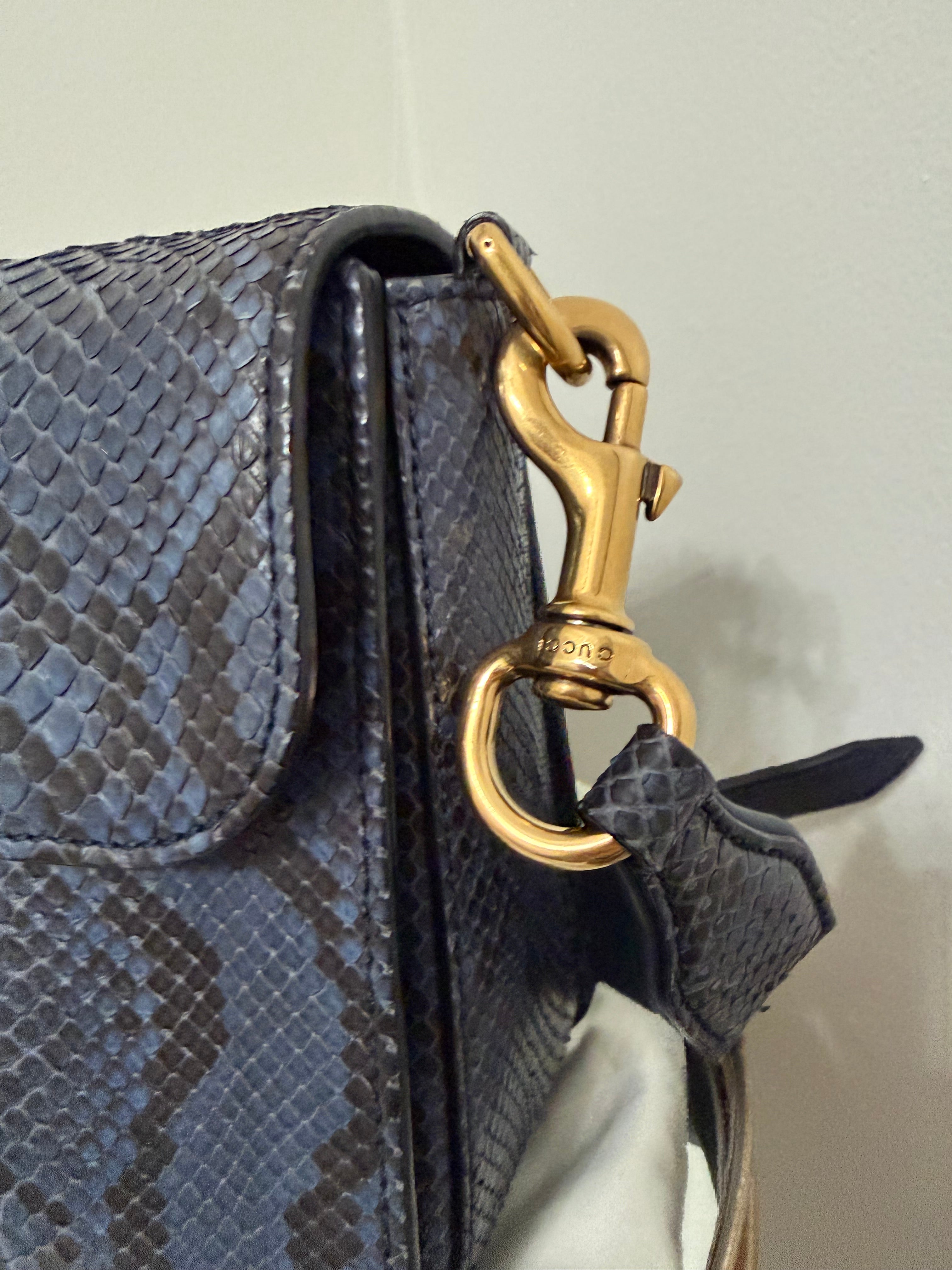 Gucci JACKIE PYTHON MEDIUM BAG