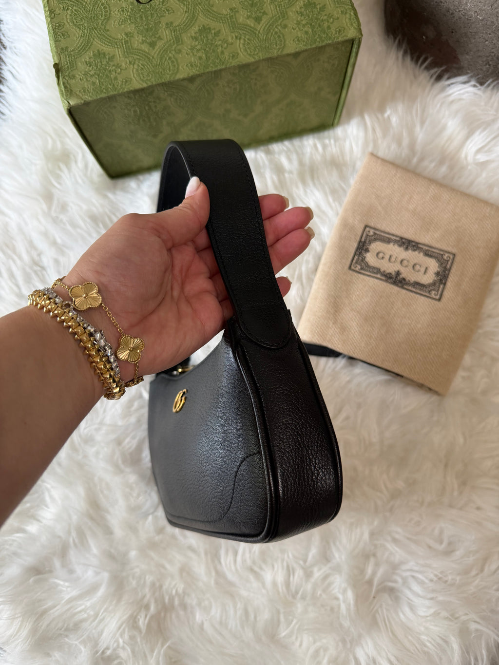 GUCCI APHRODITE SHOULDER MINI LEATHER BAG