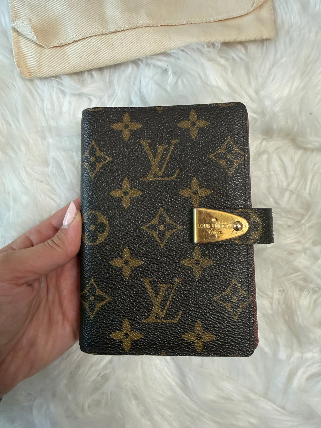 LOUIS VUITTON MONOGRAM CANVAS PM AGENDA COVER/NOTEBOOK
