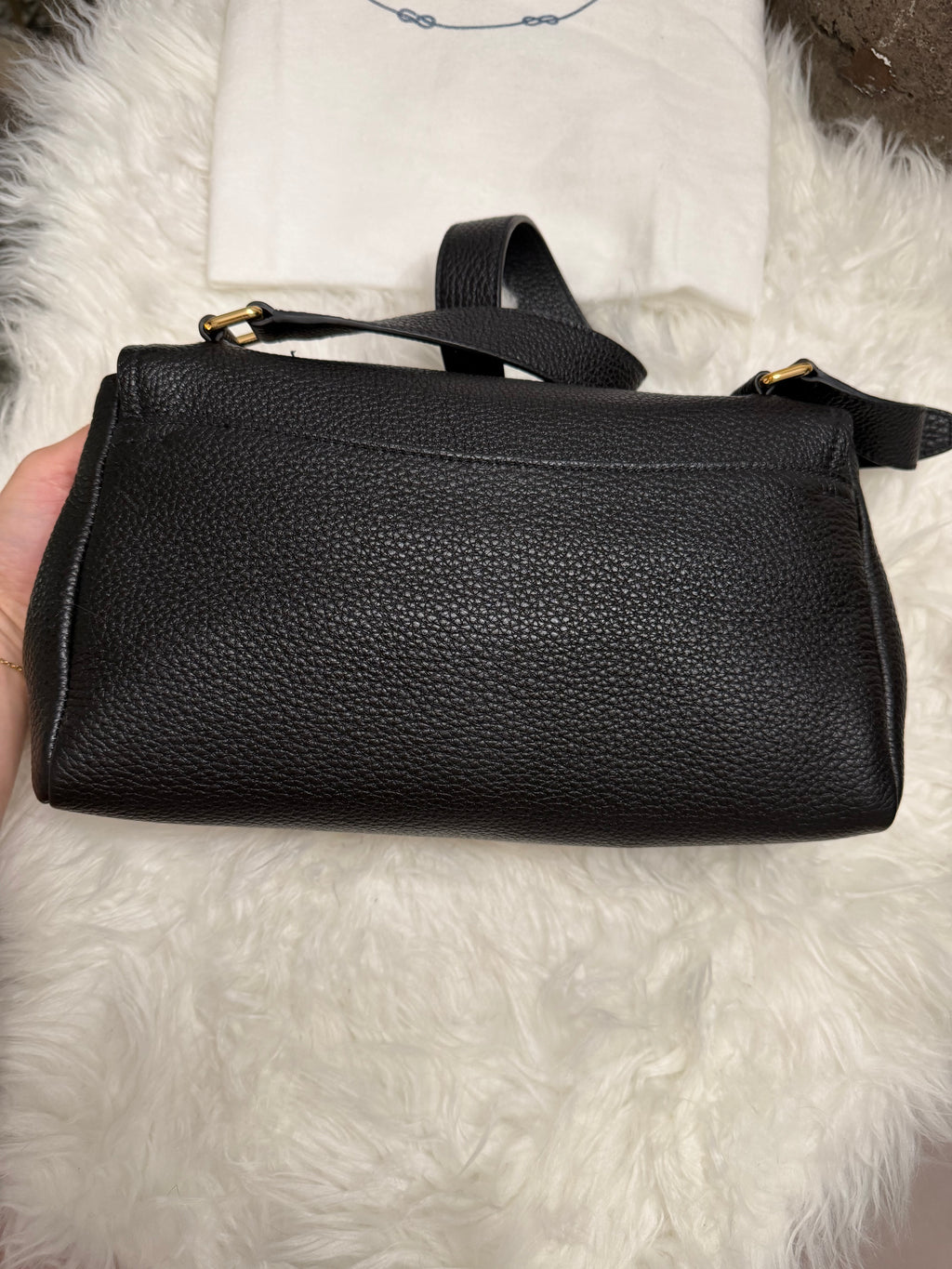 PRADA LEATHER SHOULDER BAG