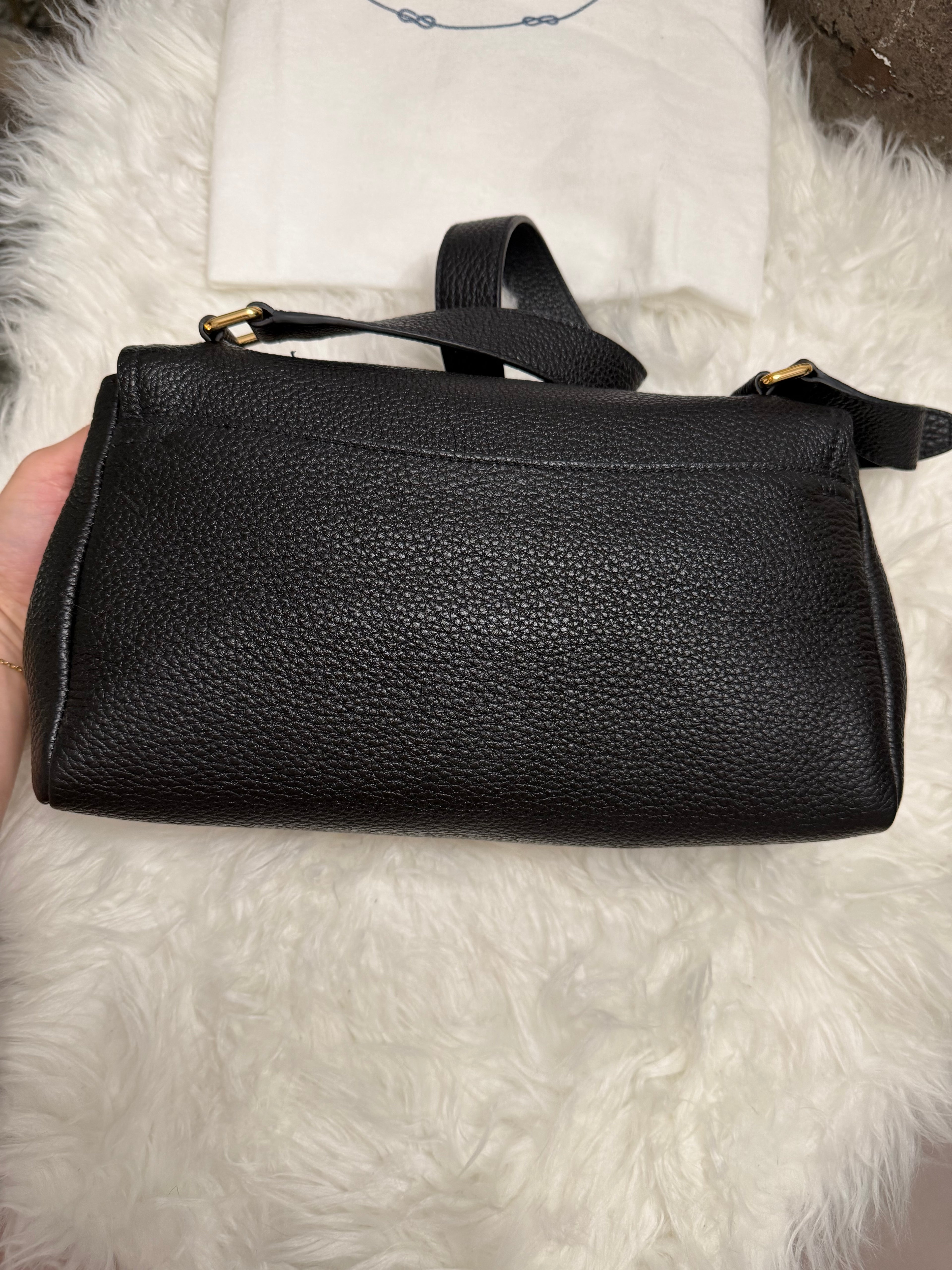 PRADA LEATHER SHOULDER BAG
