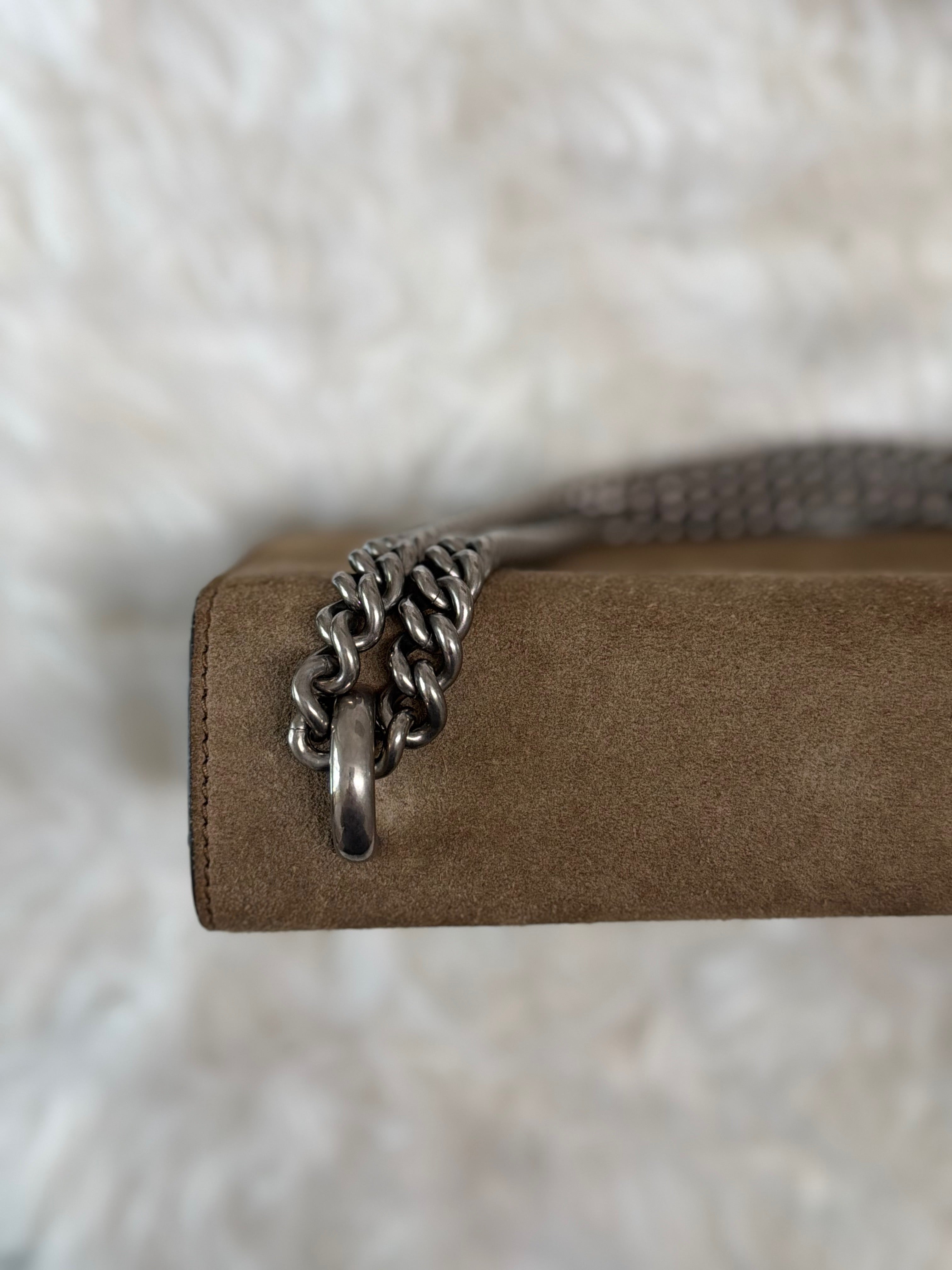 GUCCI DIONYSUS SHOULDER BAG IN SUEDE