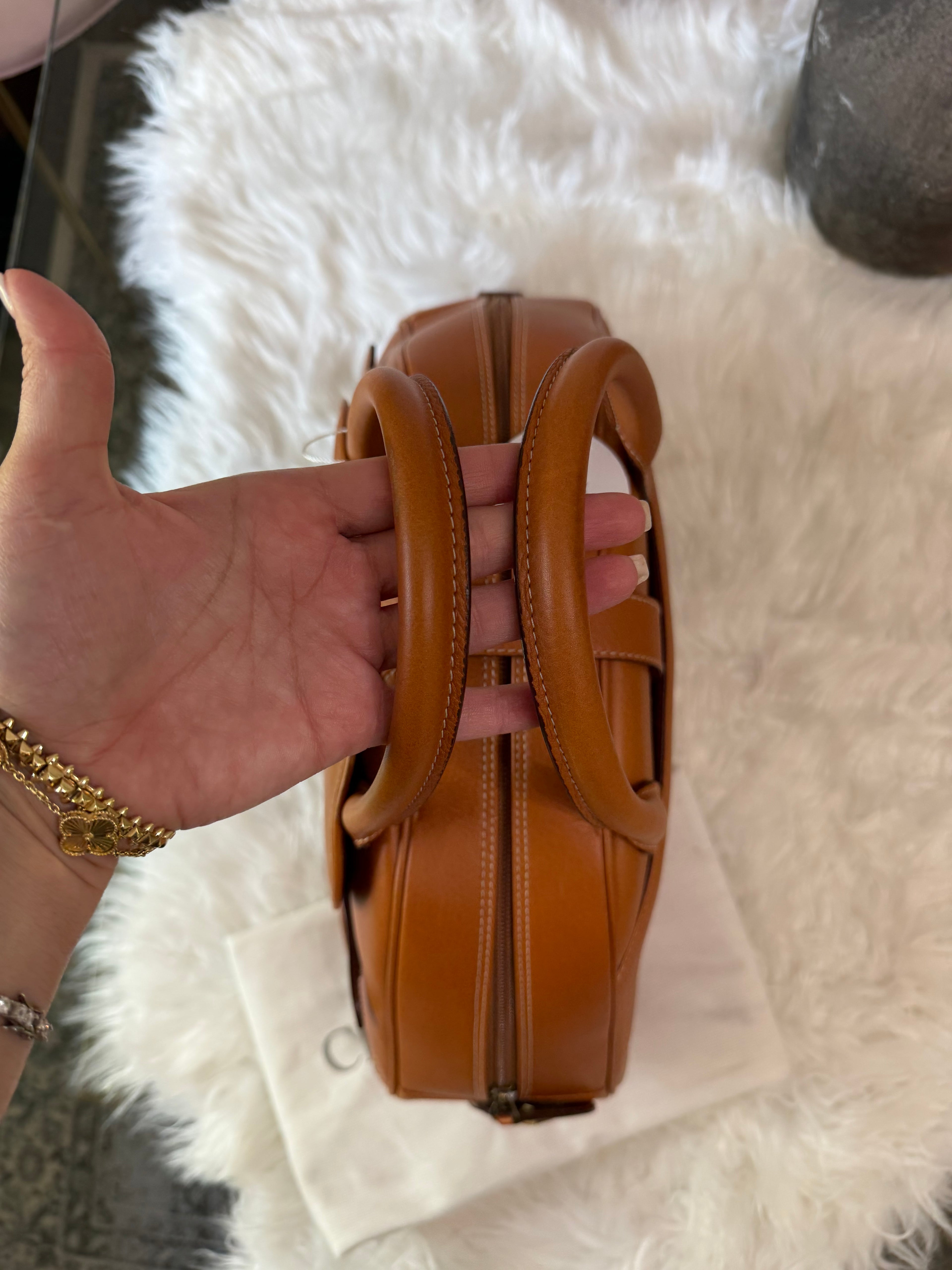 CHRISTIAN DIOR DOUBE SADDLE BOWLER BAG