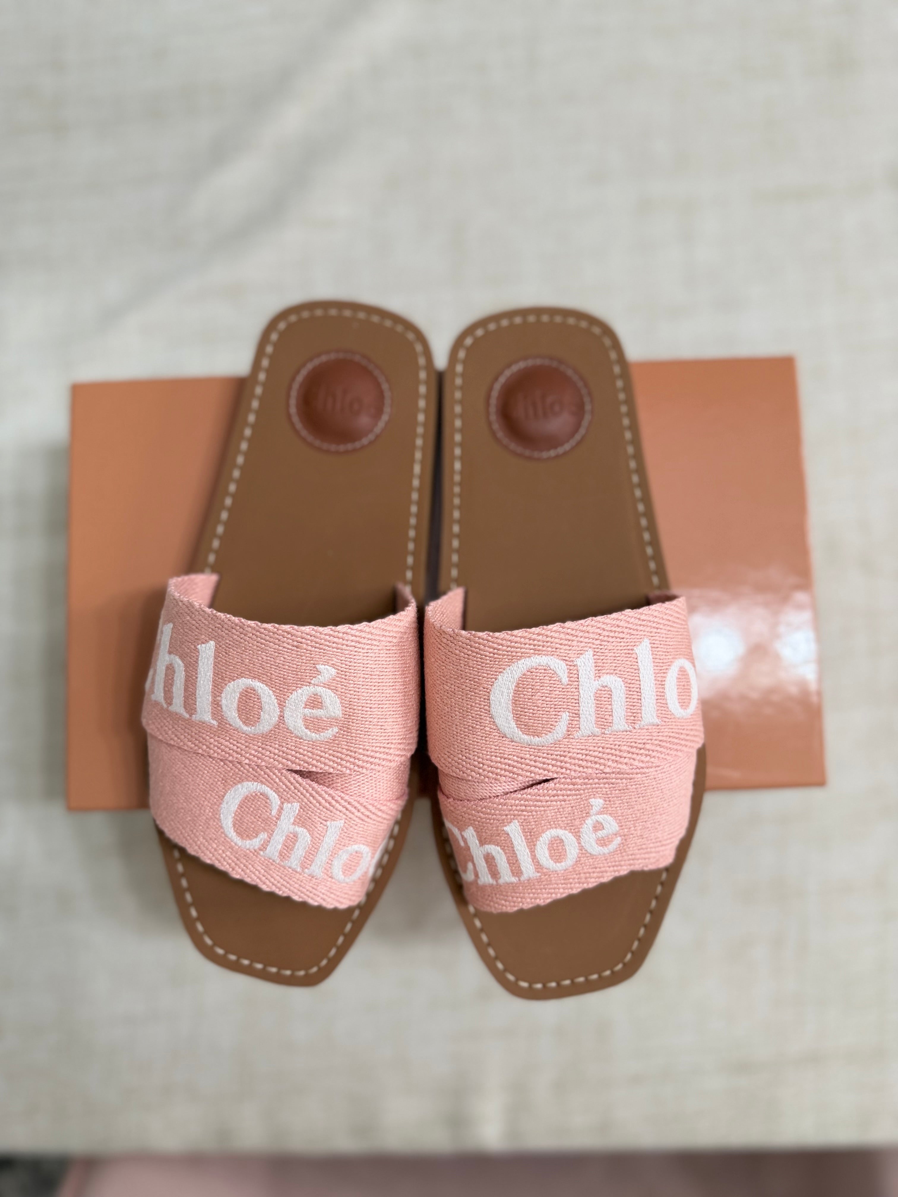 CHLOE LOGO STRAP SLIDE